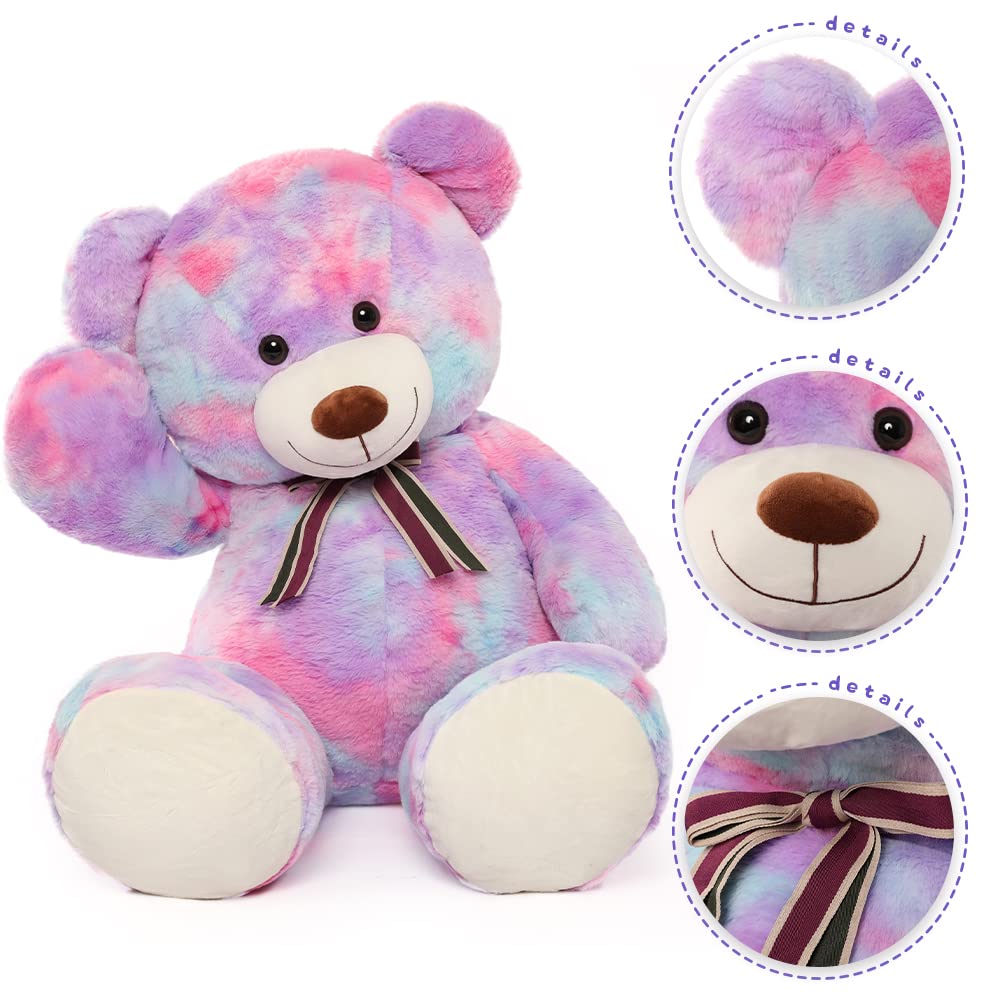Foto 4 pulgar | Peluche Gigante Con Forma De Oso Tezituor, 100 Cm, Color Morado - Venta Internacional.