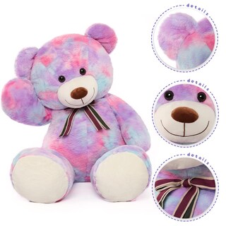 Foto 3 | Peluche Gigante Con Forma De Oso Tezituor, 100 Cm, Color Morado - Venta Internacional.