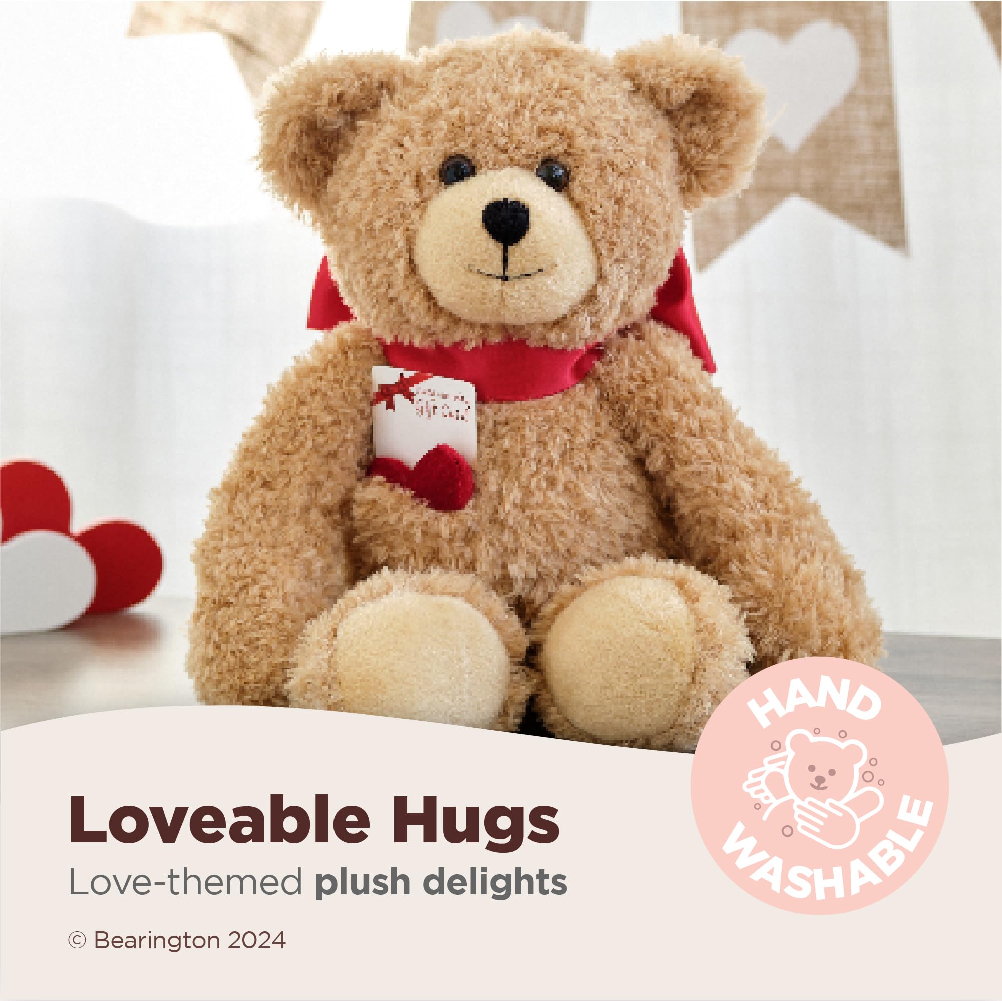 Foto 4 pulgar | Oso De Peluche Bearington Harry Heartstrings 40 Cm Para El Día De San Valentín - Venta Internacional.
