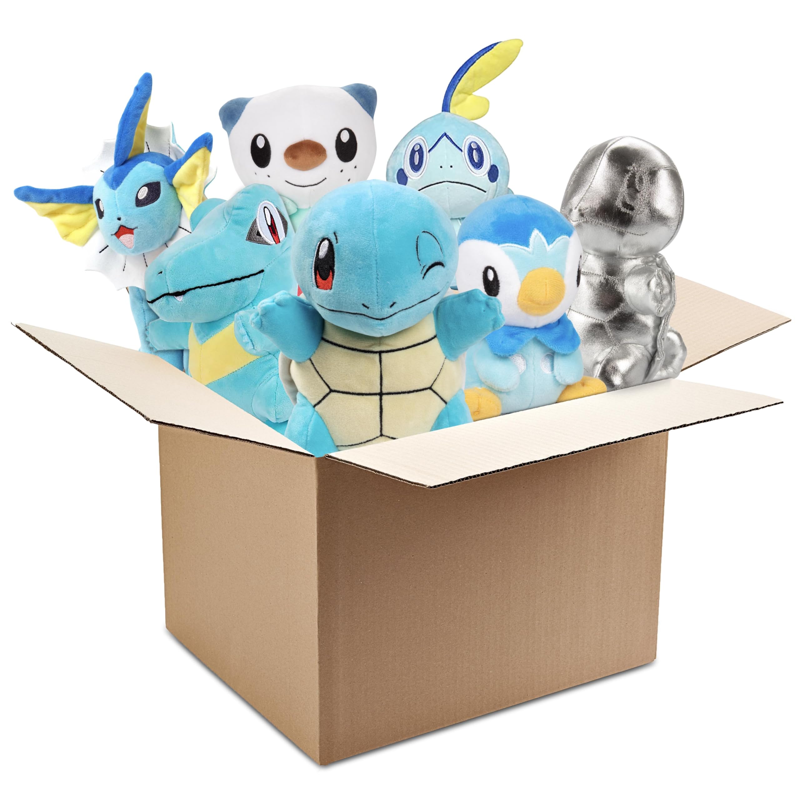 Foto 2 pulgar | Juguete De Peluche Jazwares Pokémon Water Type 8, Surtido De 3 Unidades, 2 Unidades - Venta Internacional.