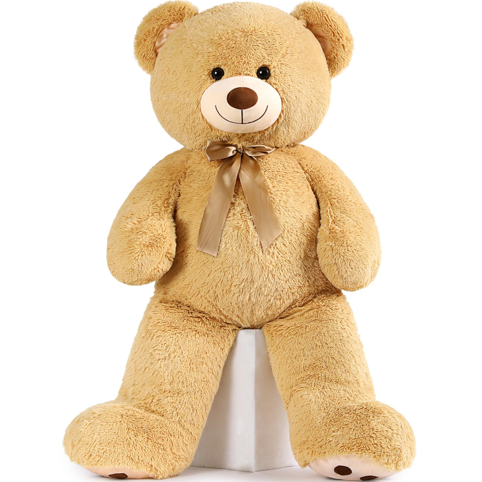 Peluche Morismos, Oso De Peluche Gigante, 120 Cm, Color Marrón Claro - Venta Internacional.