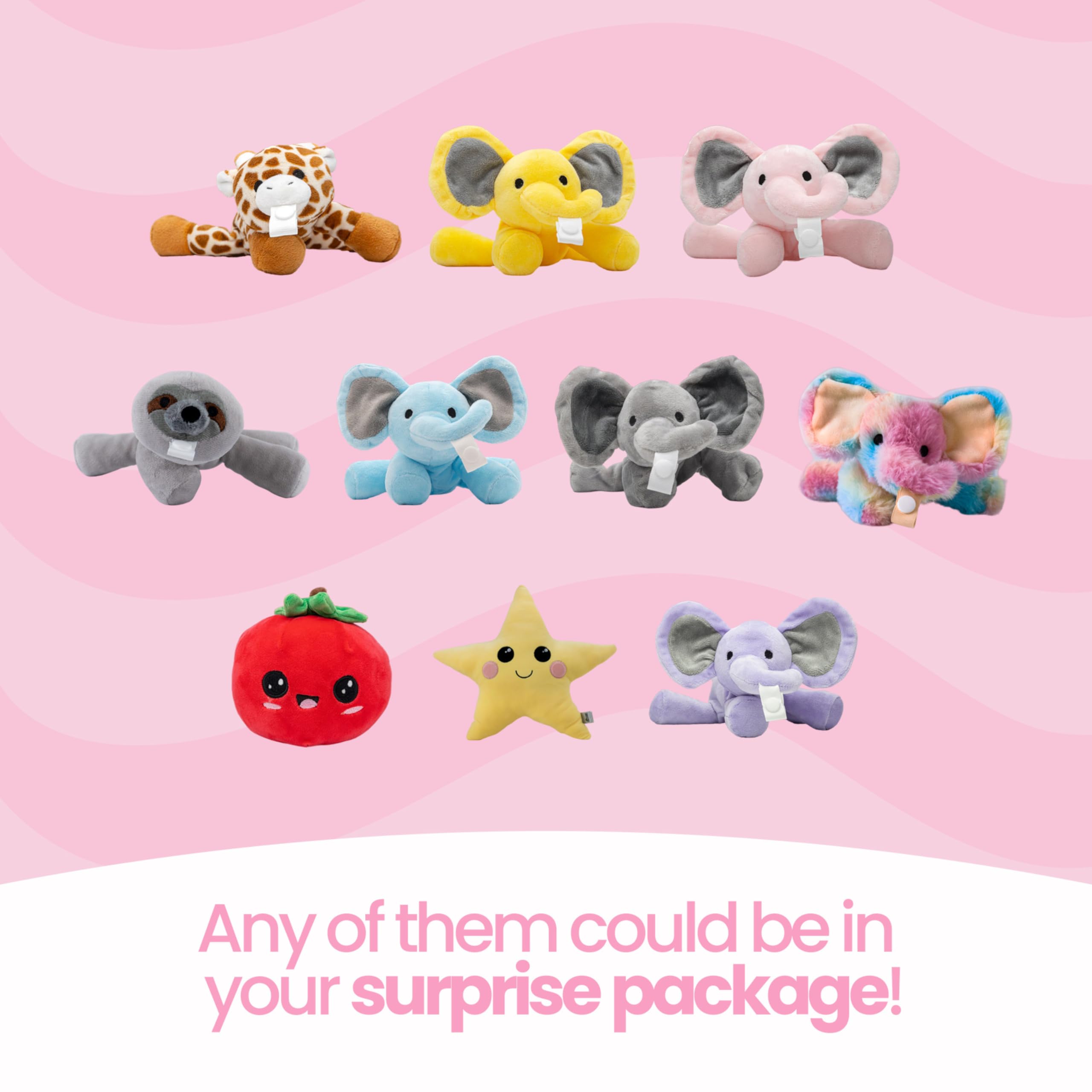 Foto 6 pulgar | Peluches De Peluche Kinrex Mystery Pack De 3 Piezas Para Niños - Venta Internacional.