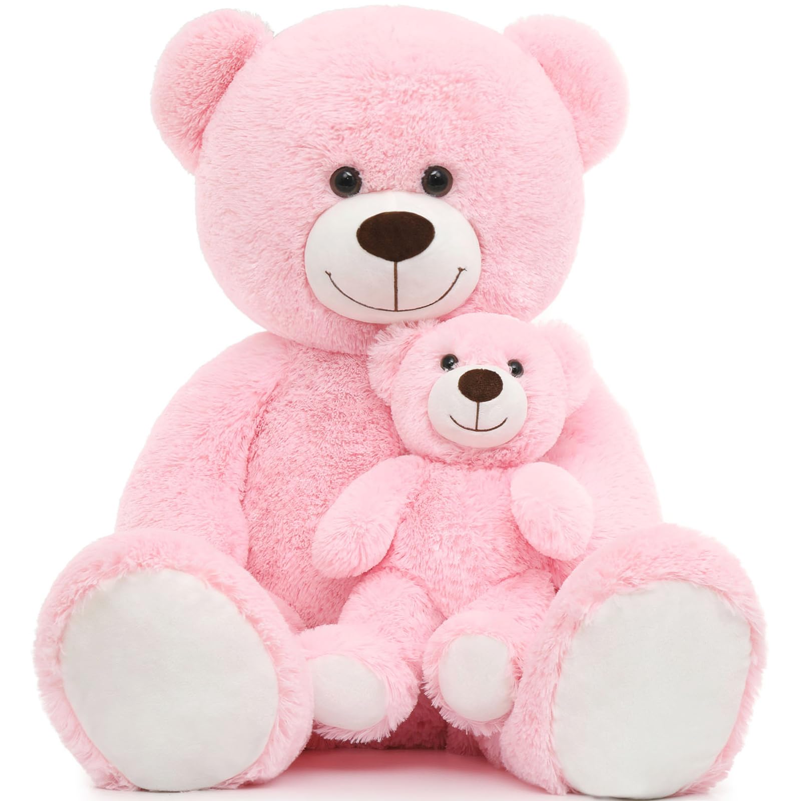 Oso De Peluche Gigante Tezituor De 100 Cm Con Color Rosa Bebé - Venta Internacional.