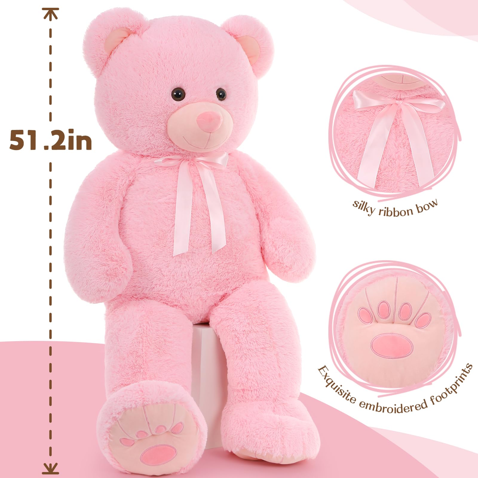 Foto 2 | Peluche De Peluche Morismos Giant De Peluche De 130 Cm - Venta Internacional.