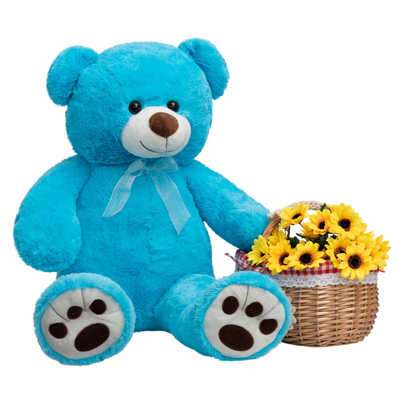Foto 6 pulgar | Oso De Peluche Hollyhome De 90 Cm, Color Azul Lago, Para Niños - Venta Internacional.