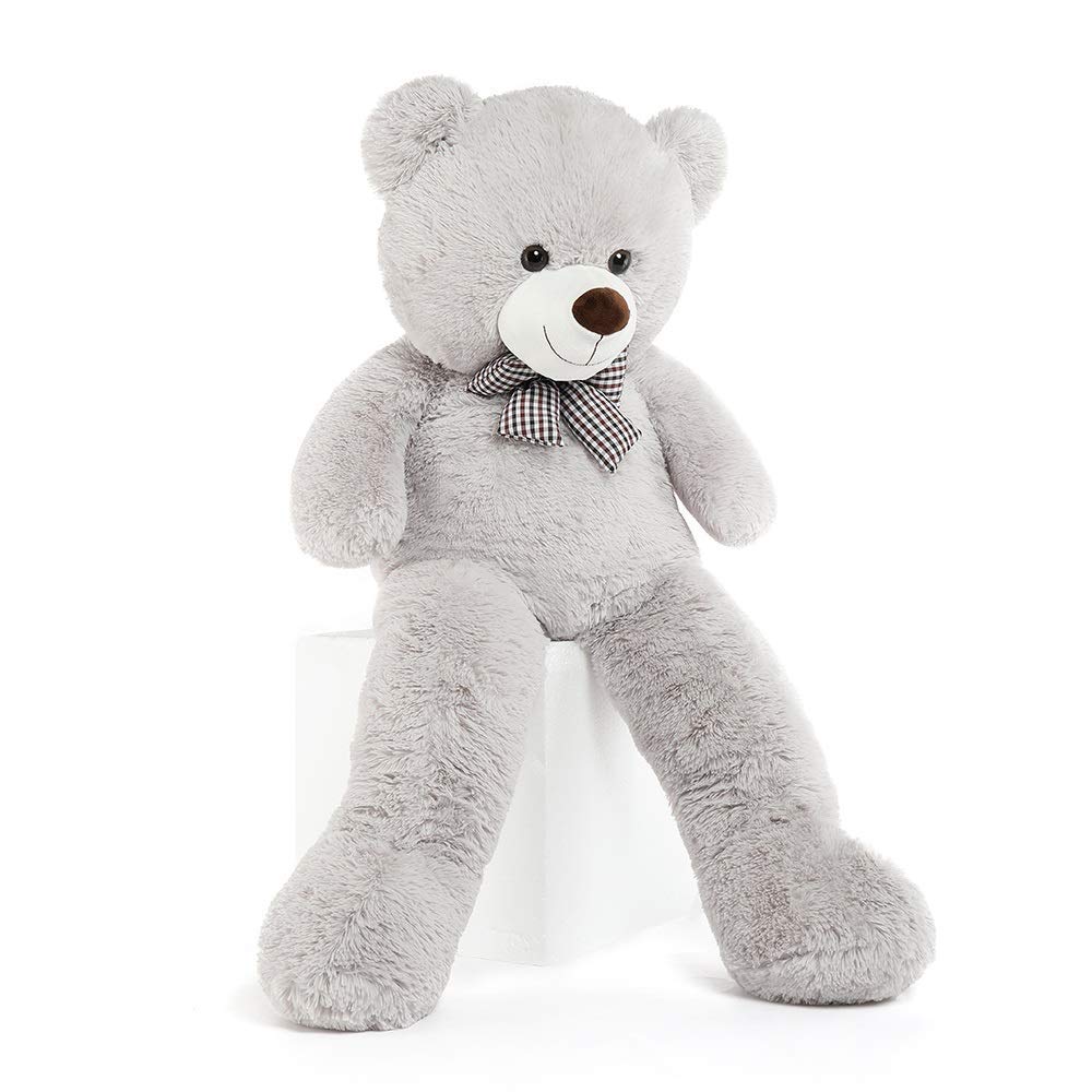 Foto 8 pulgar | Peluche Teddy Bear Maogolan Big Fluffy Grey 99 Cm - Venta Internacional.