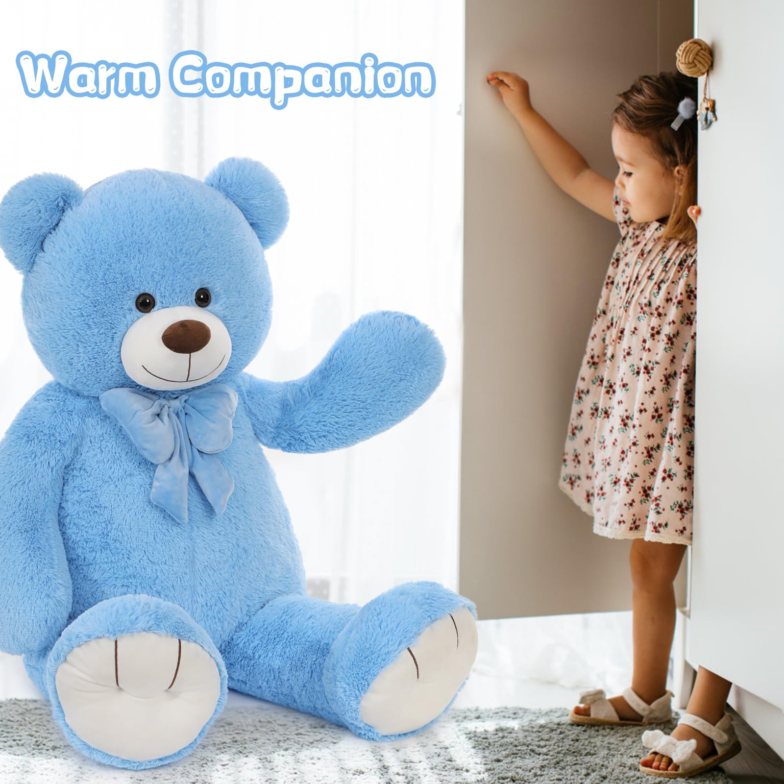 Foto 4 | Peluche Teddy Bear Tezituor Giant De 120 Cm, Azul, Para Niños - Venta Internacional.