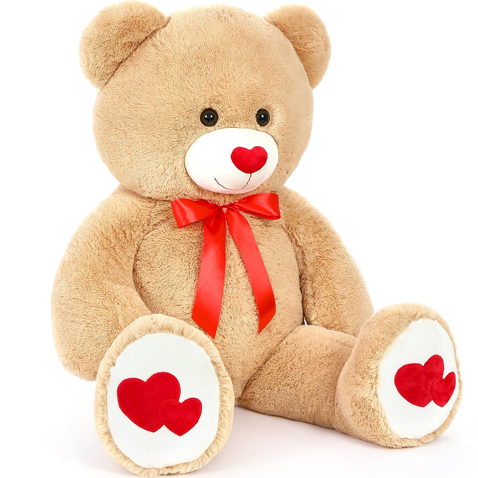 Foto 7 pulgar | Oso De Peluche Mao Golan, Tamaño Grande, 42 Cm, Marrón Gigante, Con Corazón - Venta Internacional.