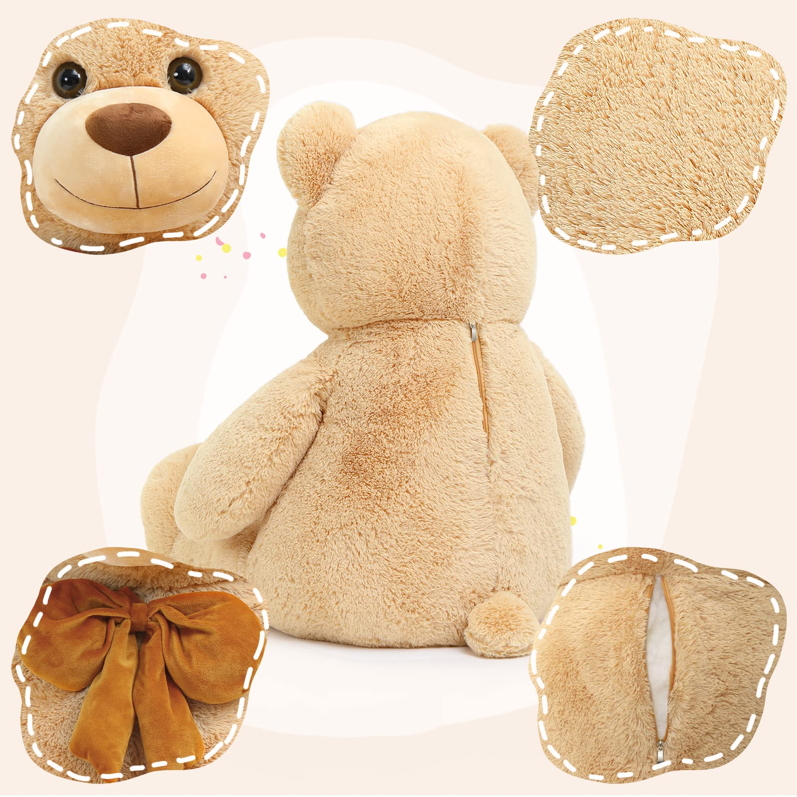 Foto 4 pulgar | Peluche Gigante Tezituor De Peluche Para Niños De 120 Cm - Venta Internacional.
