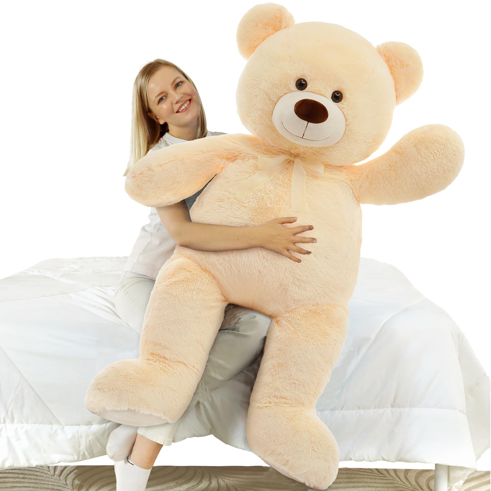 Foto 2 pulgar | Oso De Peluche Morismos Giant 130 Cm, Color Beige, Para Niños - Venta Internacional.
