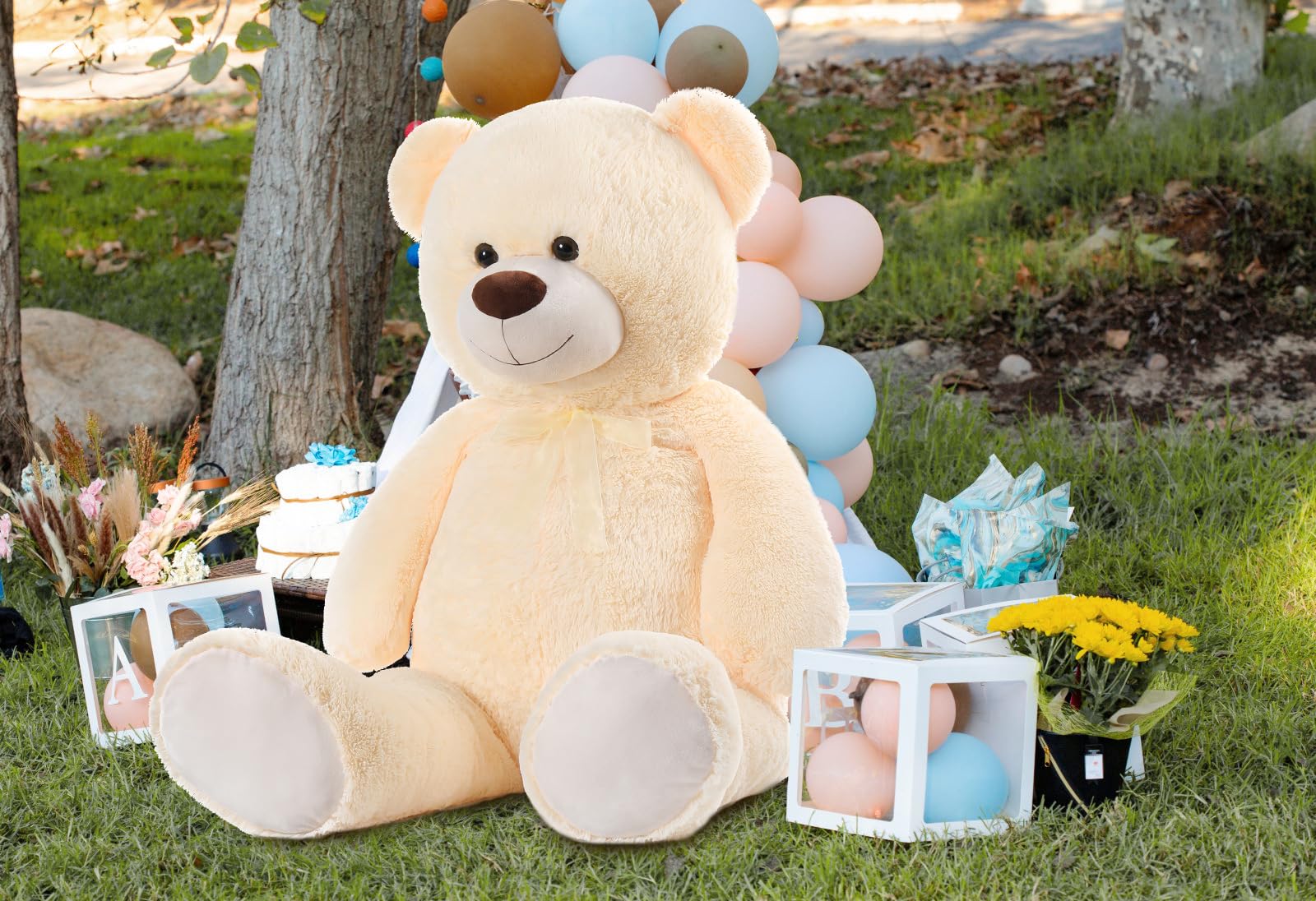 Foto 3 pulgar | Oso De Peluche Morismos Giant 130 Cm, Color Beige, Para Niños - Venta Internacional.