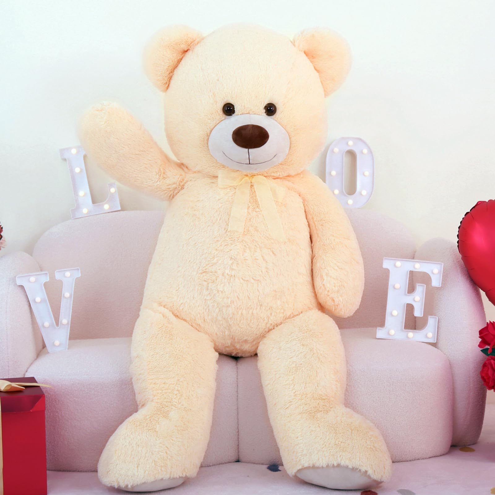Foto 4 pulgar | Oso De Peluche Morismos Giant 130 Cm, Color Beige, Para Niños - Venta Internacional.