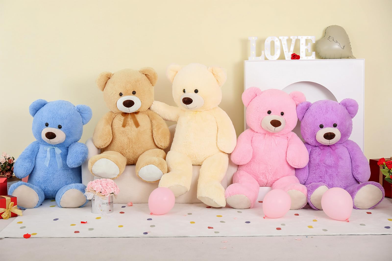 Foto 6 pulgar | Oso De Peluche Morismos Giant 130 Cm, Color Beige, Para Niños - Venta Internacional.