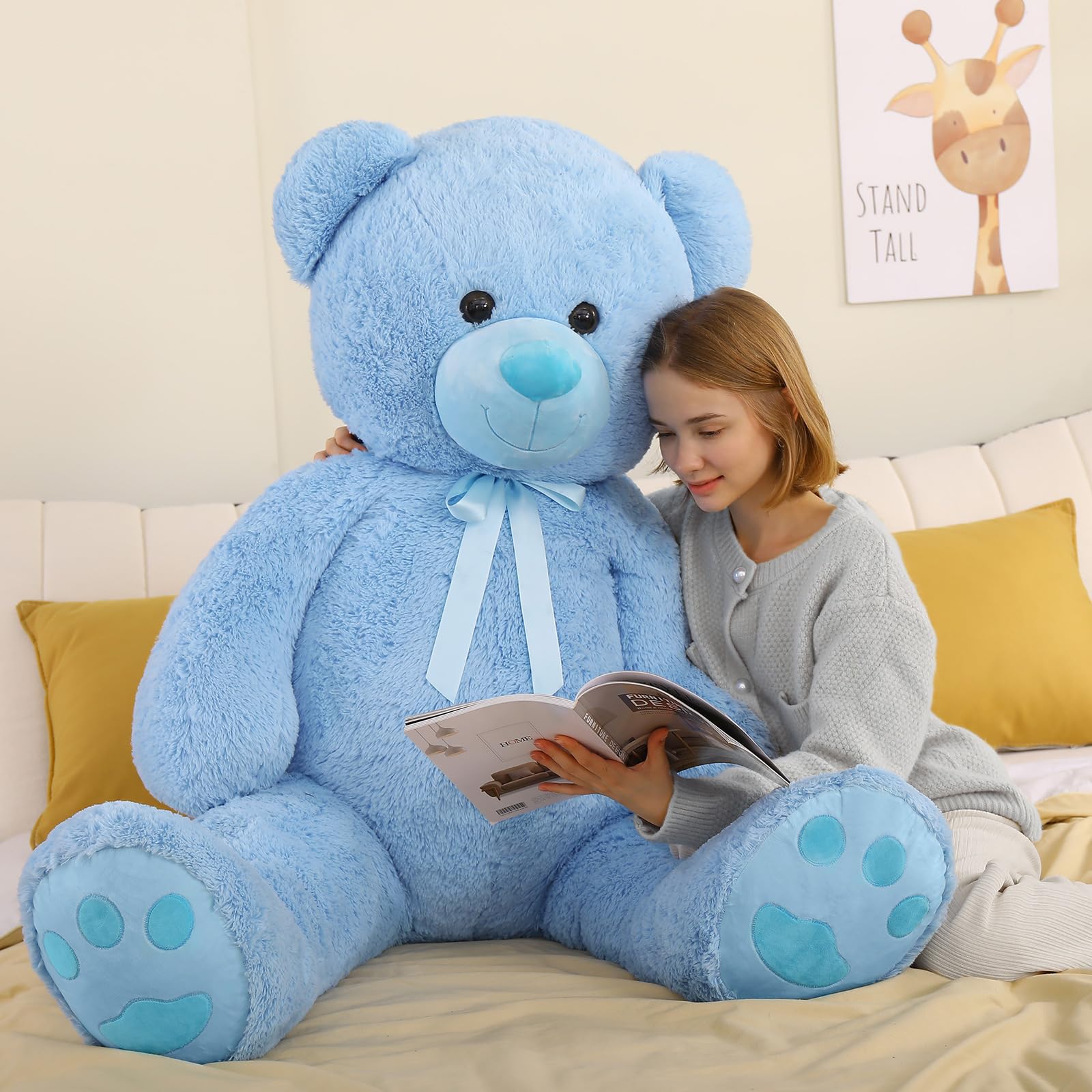 Foto 3 pulgar | Oso De Peluche Gigante Tezituor, 150 Cm, De Peluche, Azul - Venta Internacional.