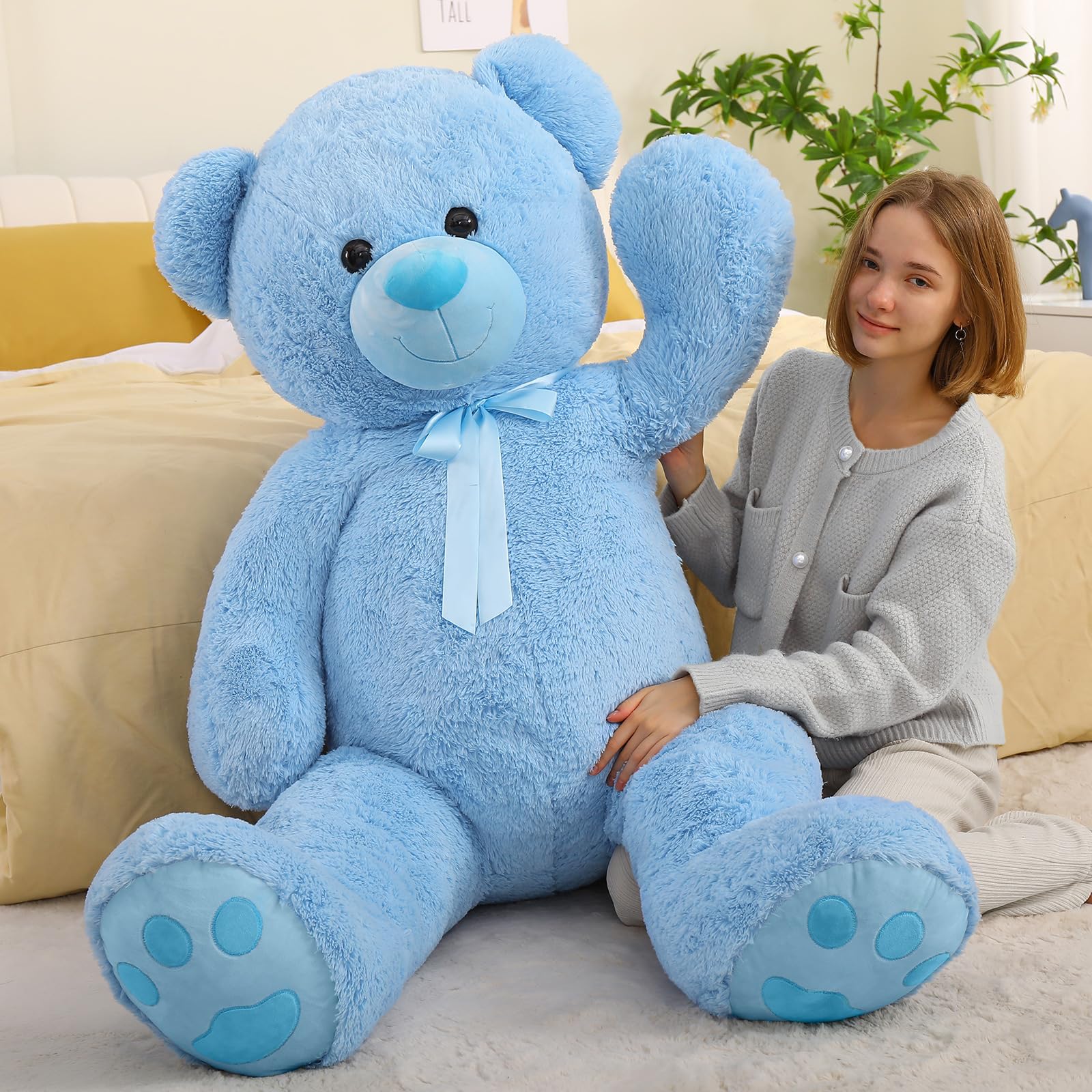 Foto 4 pulgar | Oso De Peluche Gigante Tezituor, 150 Cm, De Peluche, Azul - Venta Internacional.