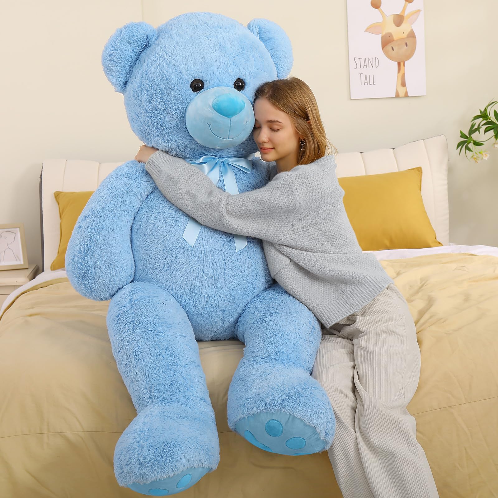 Foto 6 pulgar | Oso De Peluche Gigante Tezituor, 150 Cm, De Peluche, Azul - Venta Internacional.