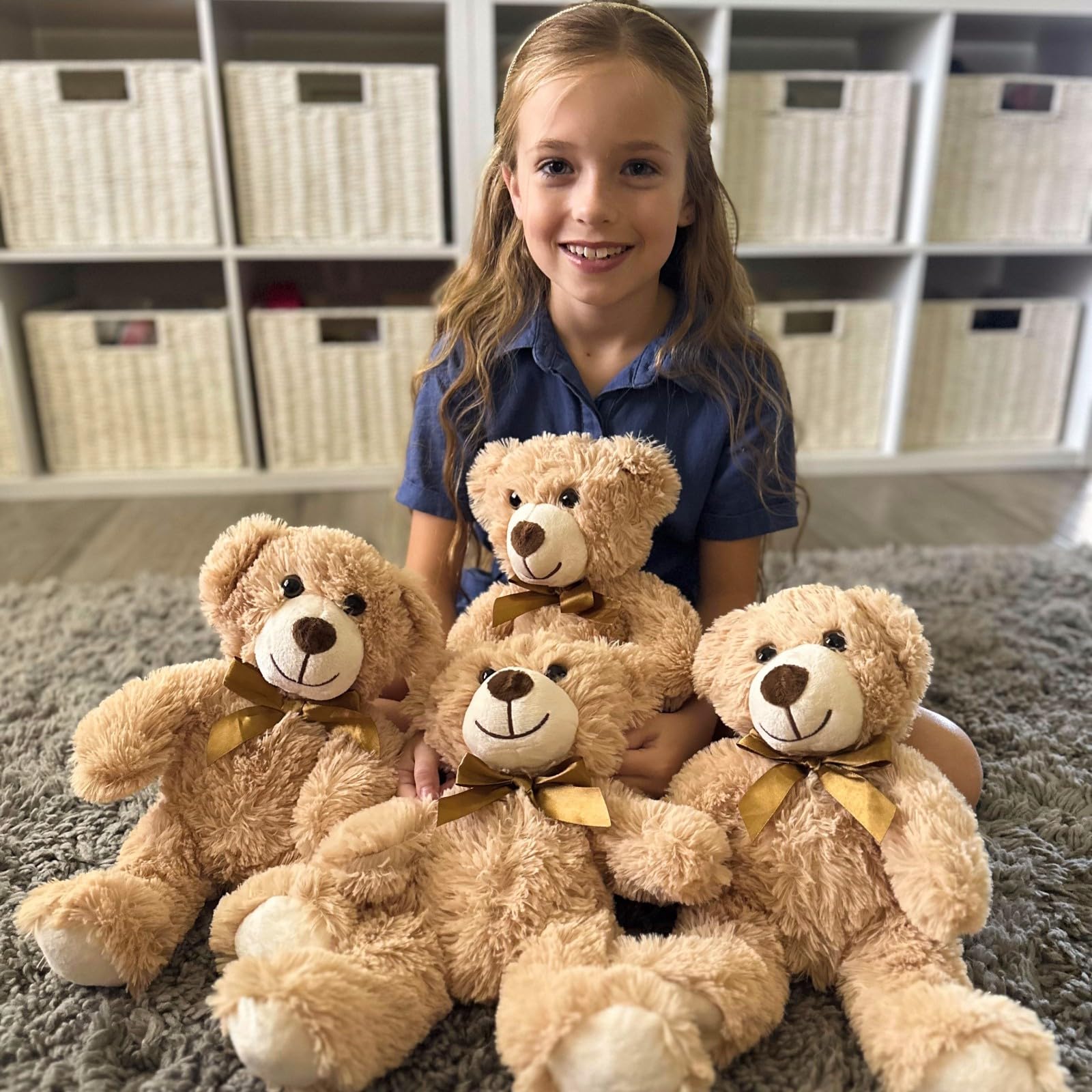 Foto 6 | Oso De Peluche Tezituor, 14 Pulgadas, A Granel, 8 Paquetes, Claro/oscuro - Venta Internacional.