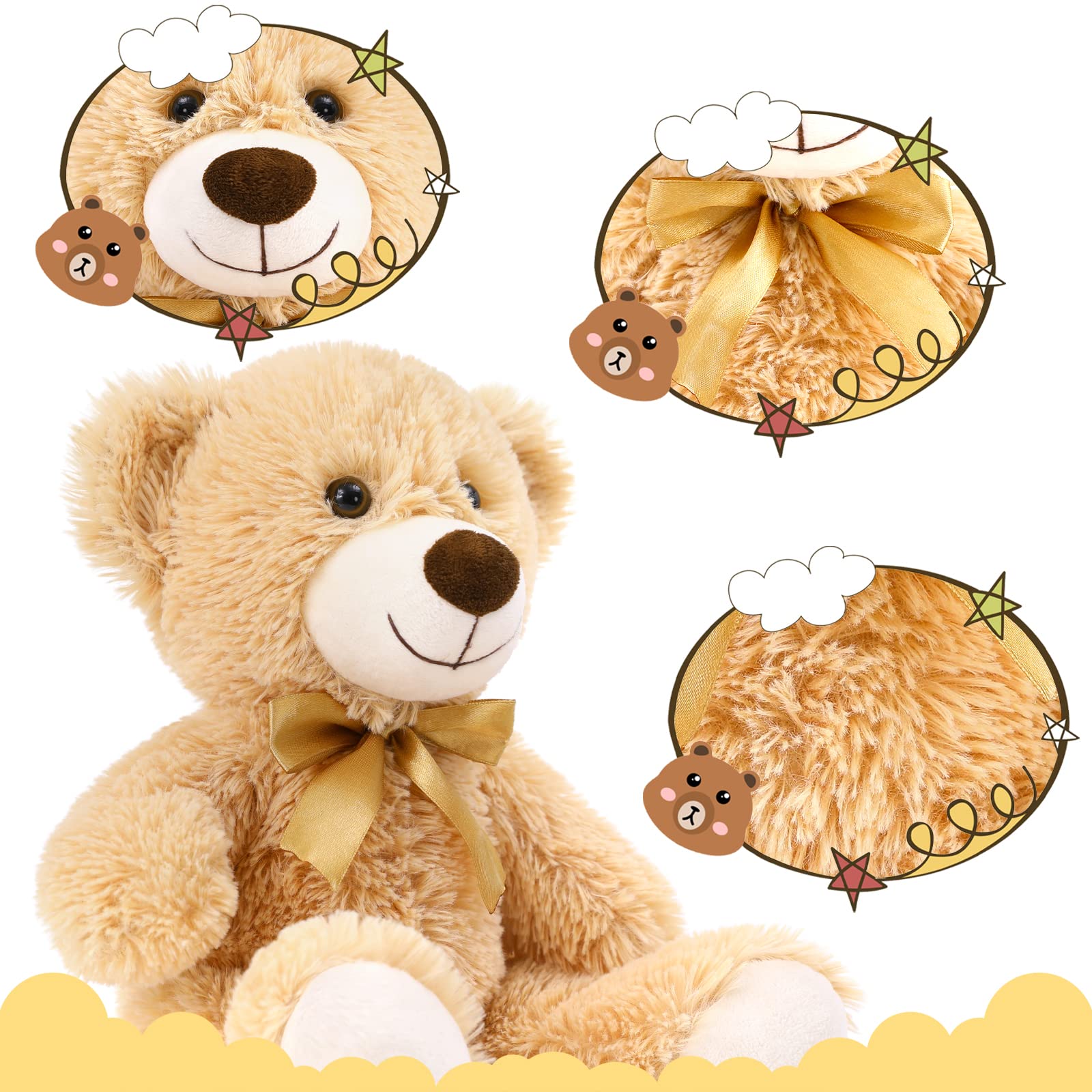 Foto 8 pulgar | Oso De Peluche Mao Golan Para Baby Shower De 13,5 Cm, 10 Unidades - Venta Internacional.