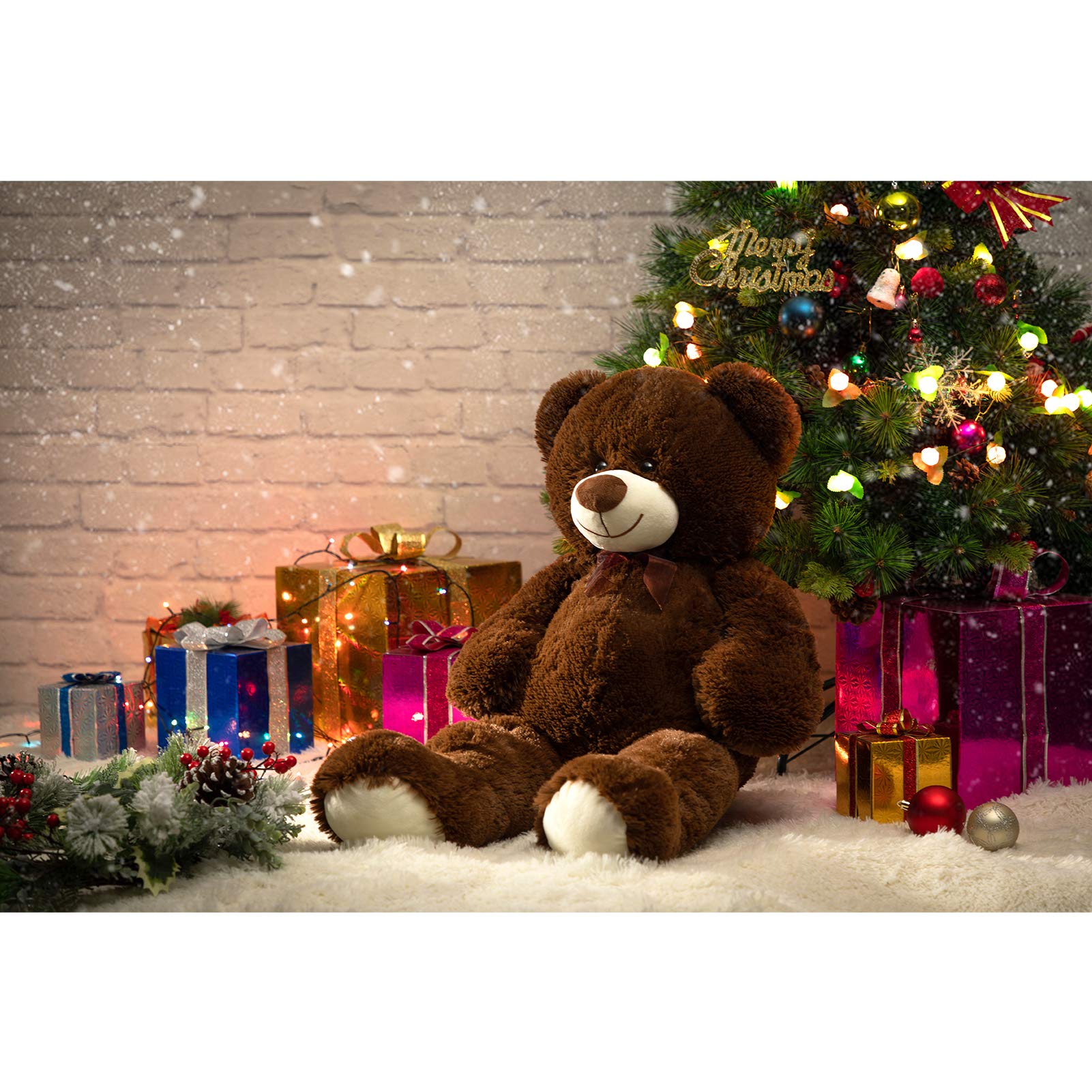 Foto 3 pulgar | Oso De Peluche Gigante Teddy Bear Hollyhome, 90 Cm, Color Chocolate - Venta Internacional.