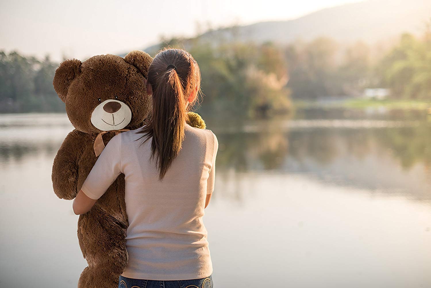 Foto 6 pulgar | Oso De Peluche Gigante Teddy Bear Hollyhome, 90 Cm, Color Chocolate - Venta Internacional.