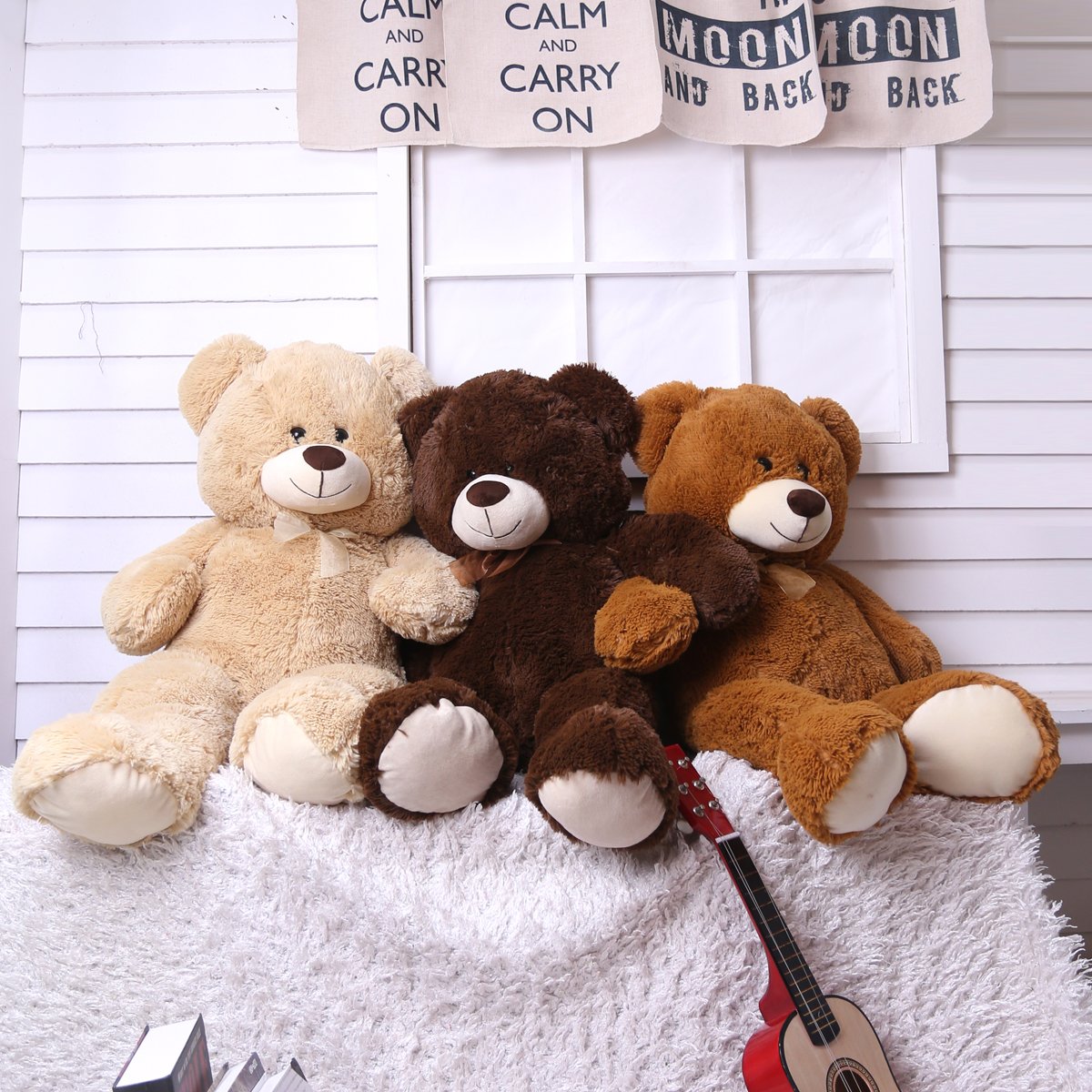Foto 8 pulgar | Oso De Peluche Gigante Teddy Bear Hollyhome, 90 Cm, Color Chocolate - Venta Internacional.