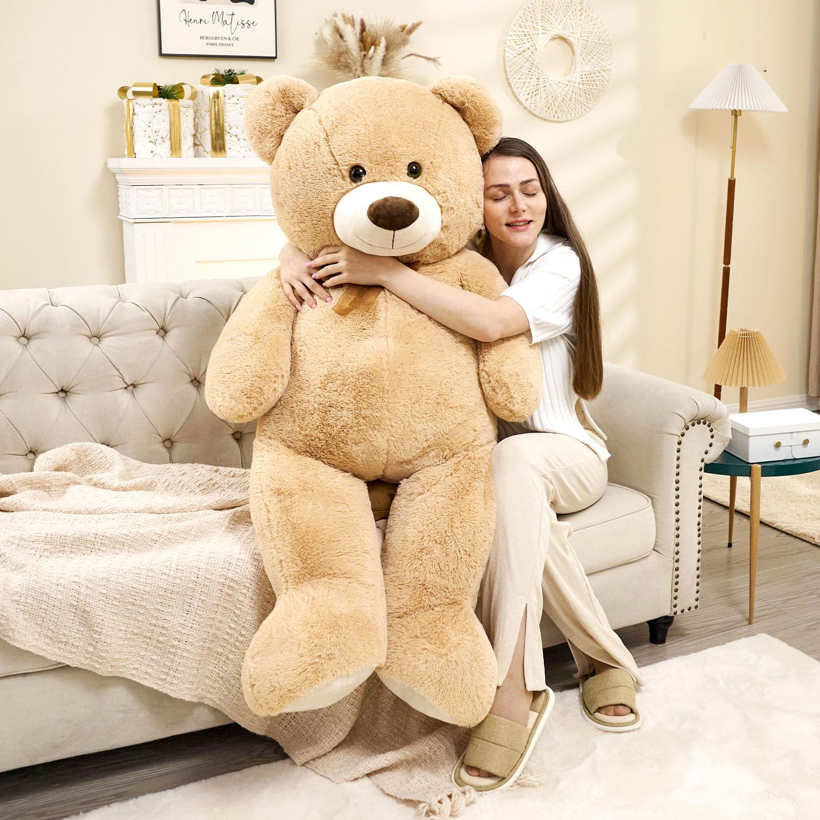Foto 6 pulgar | Oso De Peluche Gigante Tezituor, 130 Cm, Para Niños - Venta Internacional.