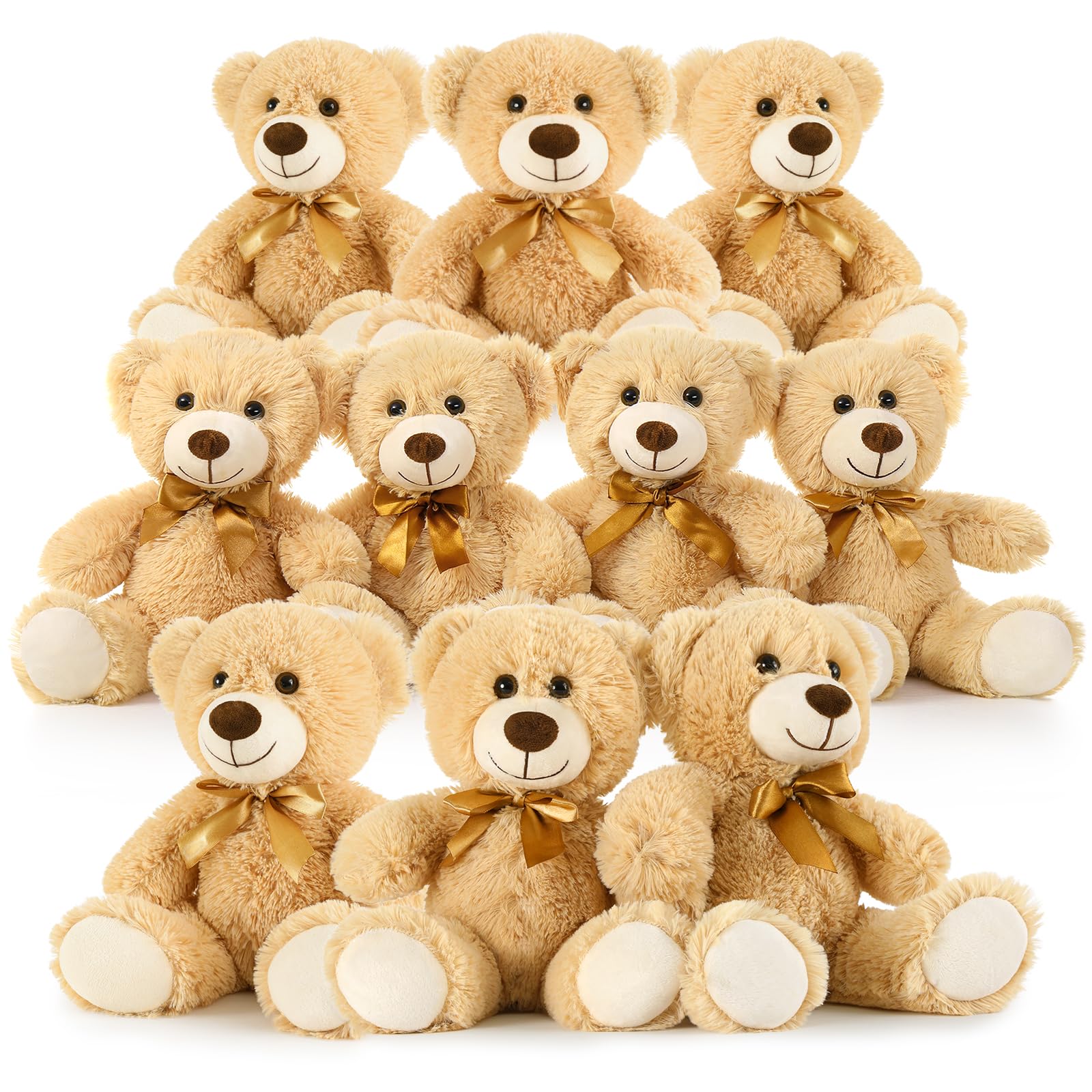 Osos De Peluche Tezituor Con Forma De Animales De Peluche, 14 Pulgadas, A Granel, 10 Paquetes - Venta Internacional.