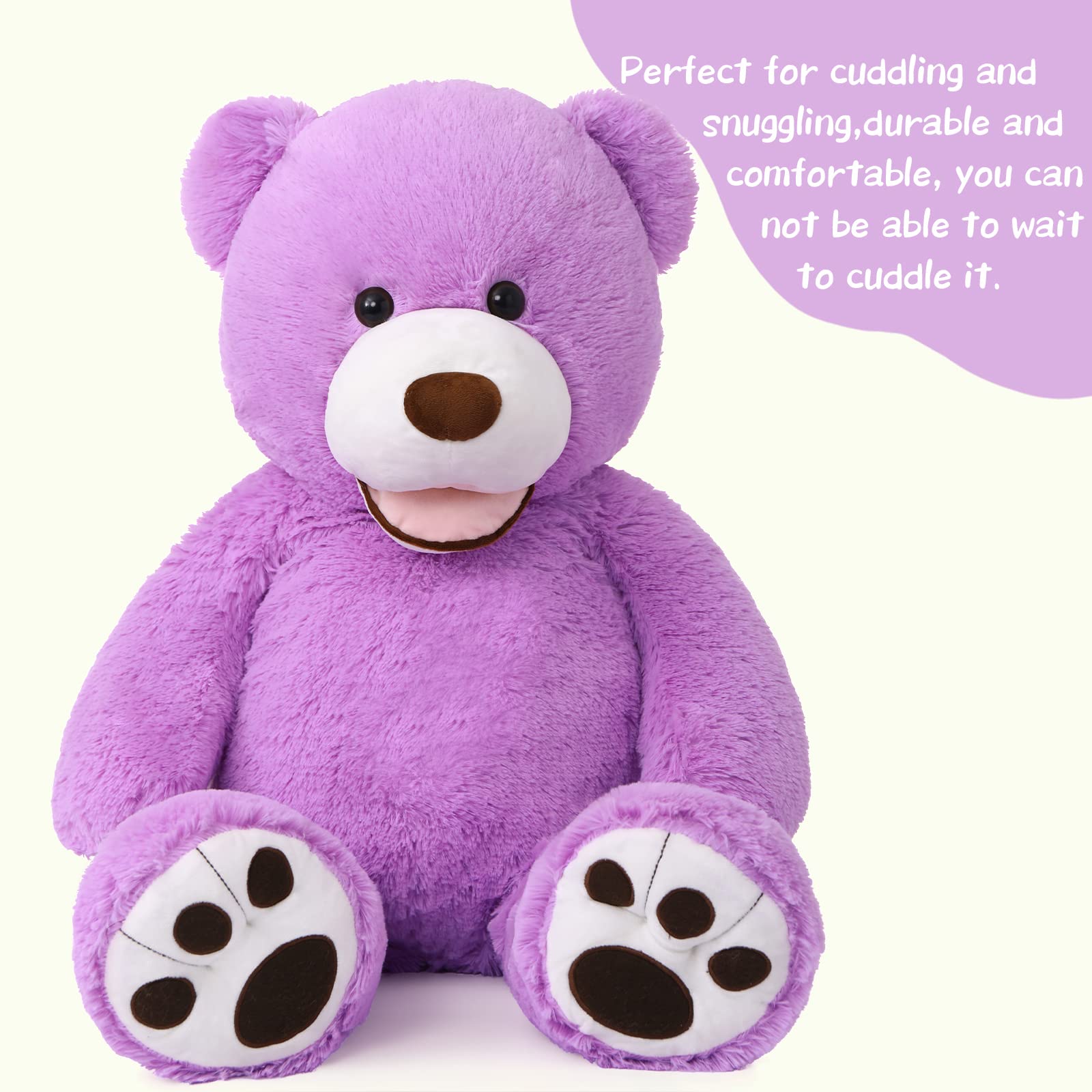 Foto 6 pulgar | Oso De Peluche Gigante Morismos, Morado, Regalo De 1 M - Venta Internacional.
