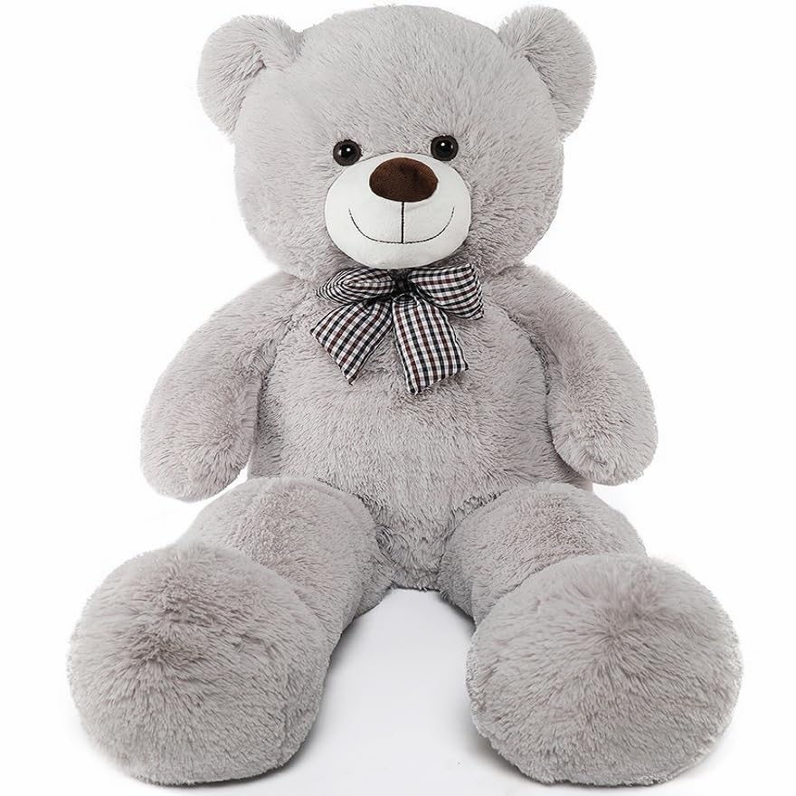 Foto 2 pulgar | Oso De Peluche Morismos, Gris, 140 Cm, Para Niños Y Regalo - Venta Internacional.