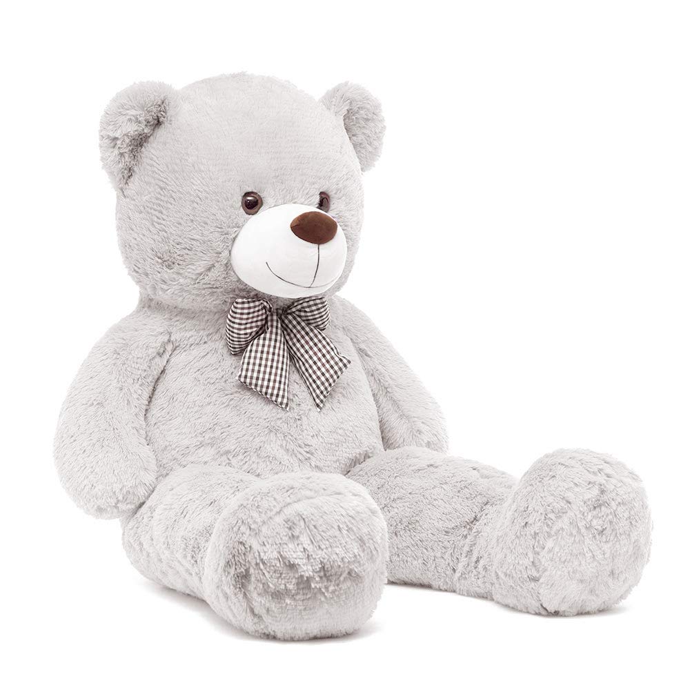 Foto 6 pulgar | Oso De Peluche Morismos, Gris, 140 Cm, Para Niños Y Regalo - Venta Internacional.