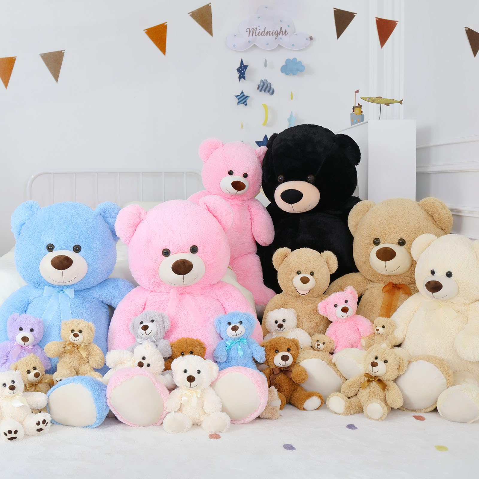Foto 7 pulgar | Oso De Peluche Gigante Morismos De Peluche, 130 Cm, Azul, Para Niños - Venta Internacional.