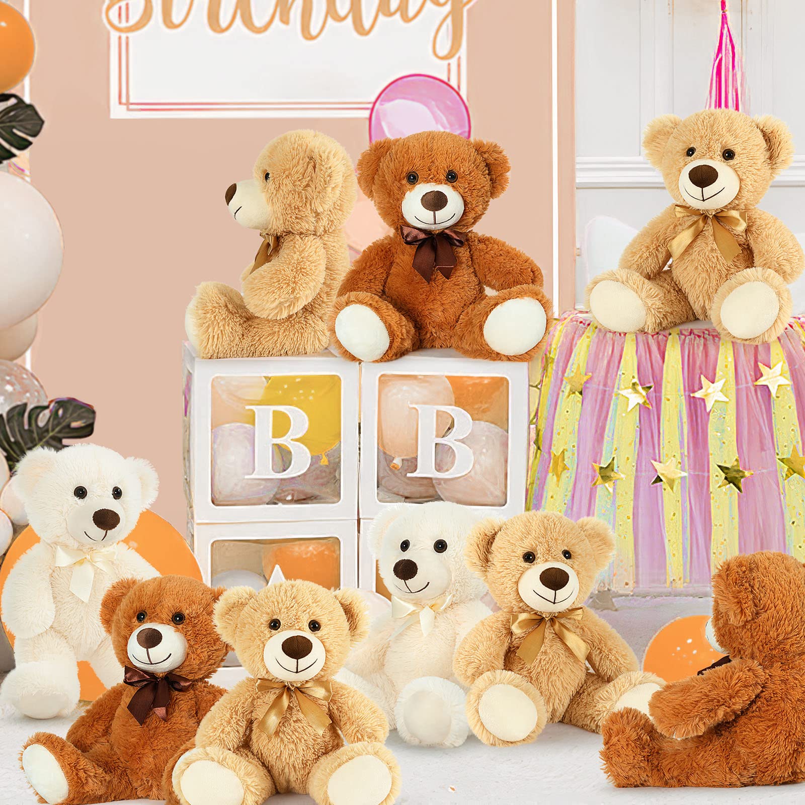 Foto 2 | Osos De Peluche Morismos Bulk, 14 Paquetes De 14 Pulgadas Para Niñas Mayores De 3 Años - Venta Internacional.
