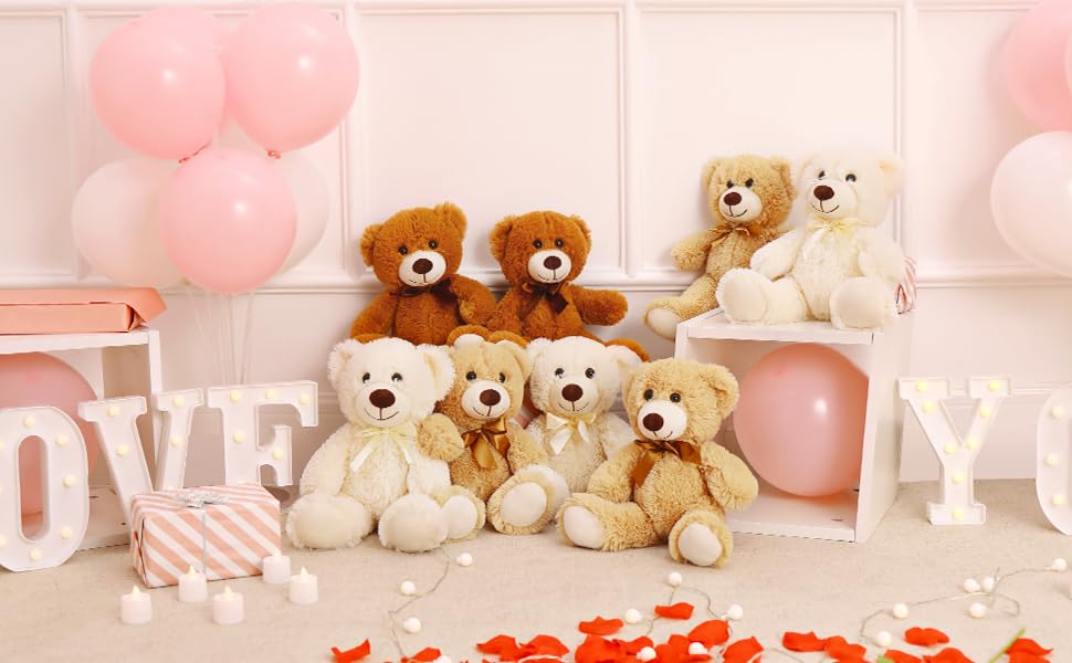 Foto 4 pulgar | Osos De Peluche Morismos Bulk, 14 Paquetes De 14 Pulgadas Para Niñas Mayores De 3 Años - Venta Internacional.