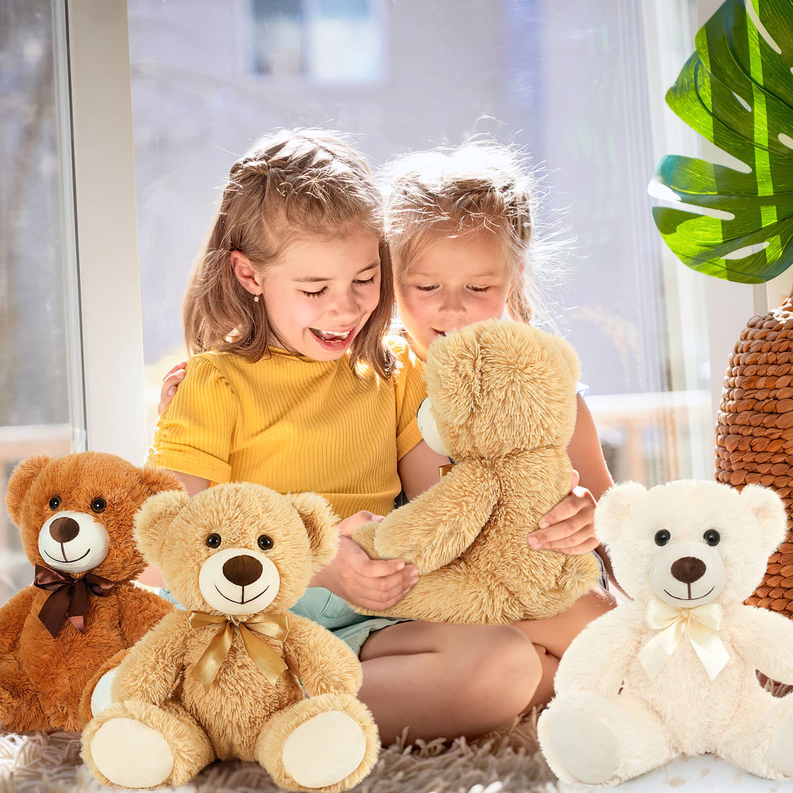 Foto 5 pulgar | Osos De Peluche Morismos Bulk, 14 Paquetes De 14 Pulgadas Para Niñas Mayores De 3 Años - Venta Internacional.