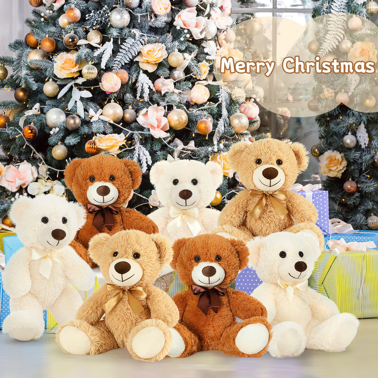 Foto 7 pulgar | Osos De Peluche Morismos Bulk, 14 Paquetes De 14 Pulgadas Para Niñas Mayores De 3 Años - Venta Internacional.