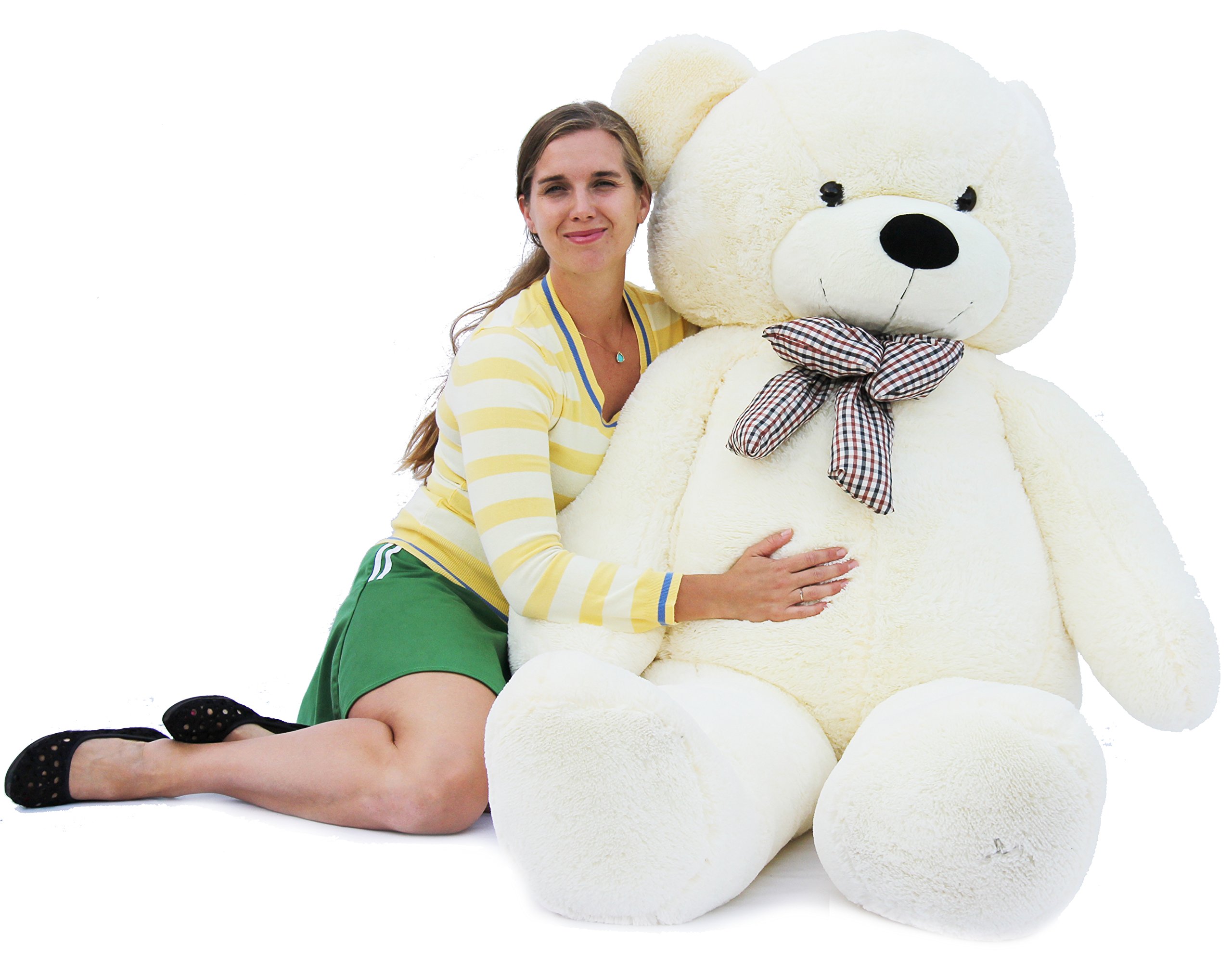 Oso De Peluche Joyfay Giant, Blanco, 200 Cm (6,5 Pies), Certificadamente Seguro - Venta Internacional.