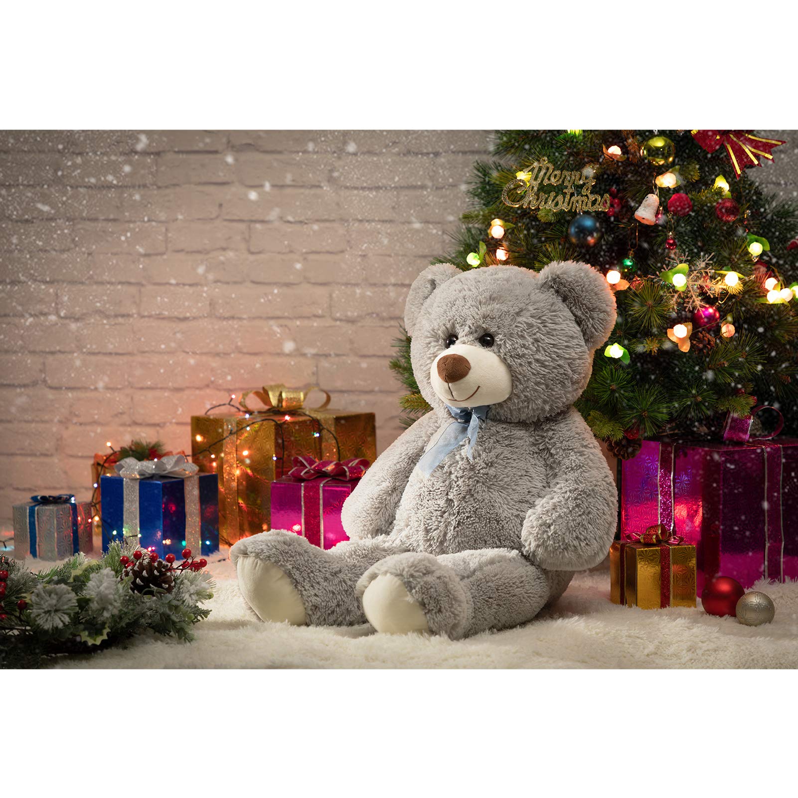 Foto 3 | Oso De Peluche Gigante Teddy Bear Hollyhome, 90 Cm, Gris - Venta Internacional.