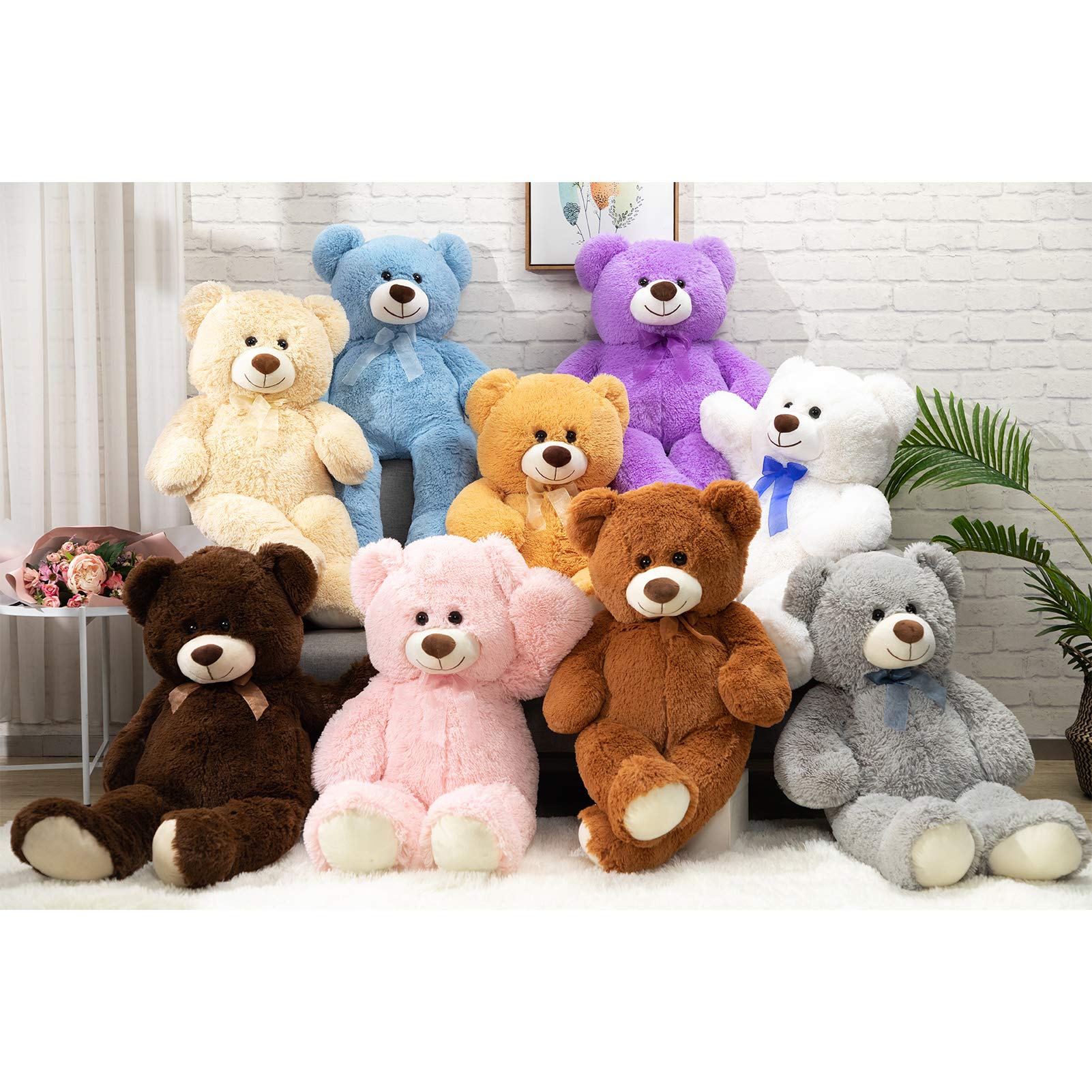 Foto 5 pulgar | Oso De Peluche Gigante Teddy Bear Hollyhome, 90 Cm, Gris - Venta Internacional.