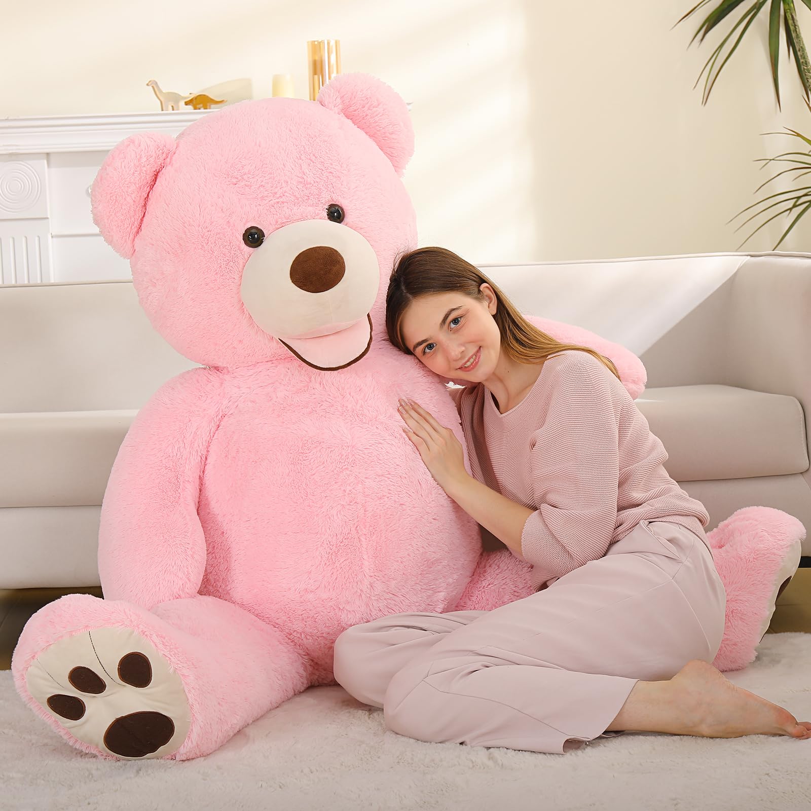 Foto 7 pulgar | Peluche Gigante Mao Golan De Peluche Rosa De 150 Cm - Venta Internacional.