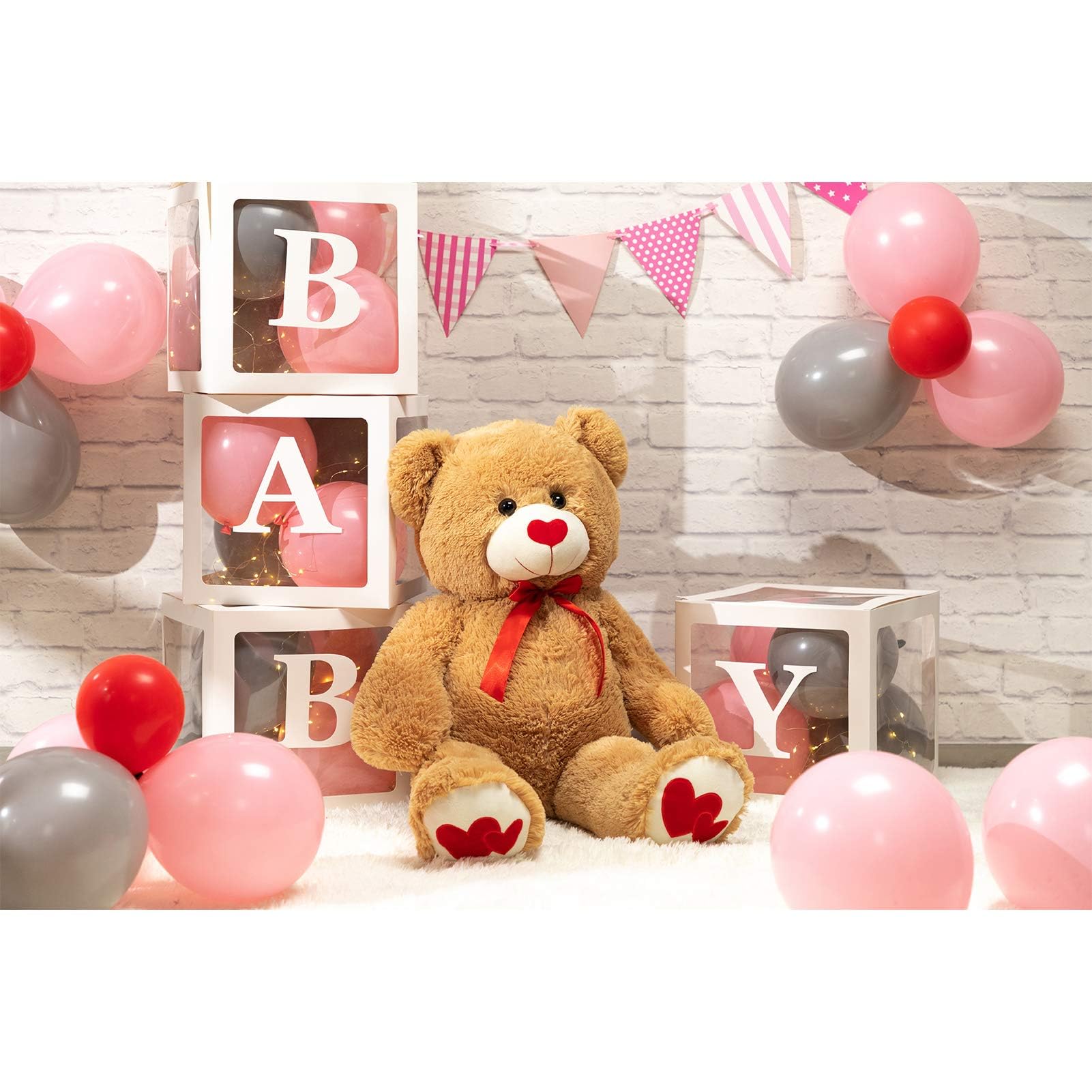 Foto 5 pulgar | Peluche Con Forma De Oso De Peluche Hollyhome, 90 Cm, Con Corazón Rojo - Venta Internacional.
