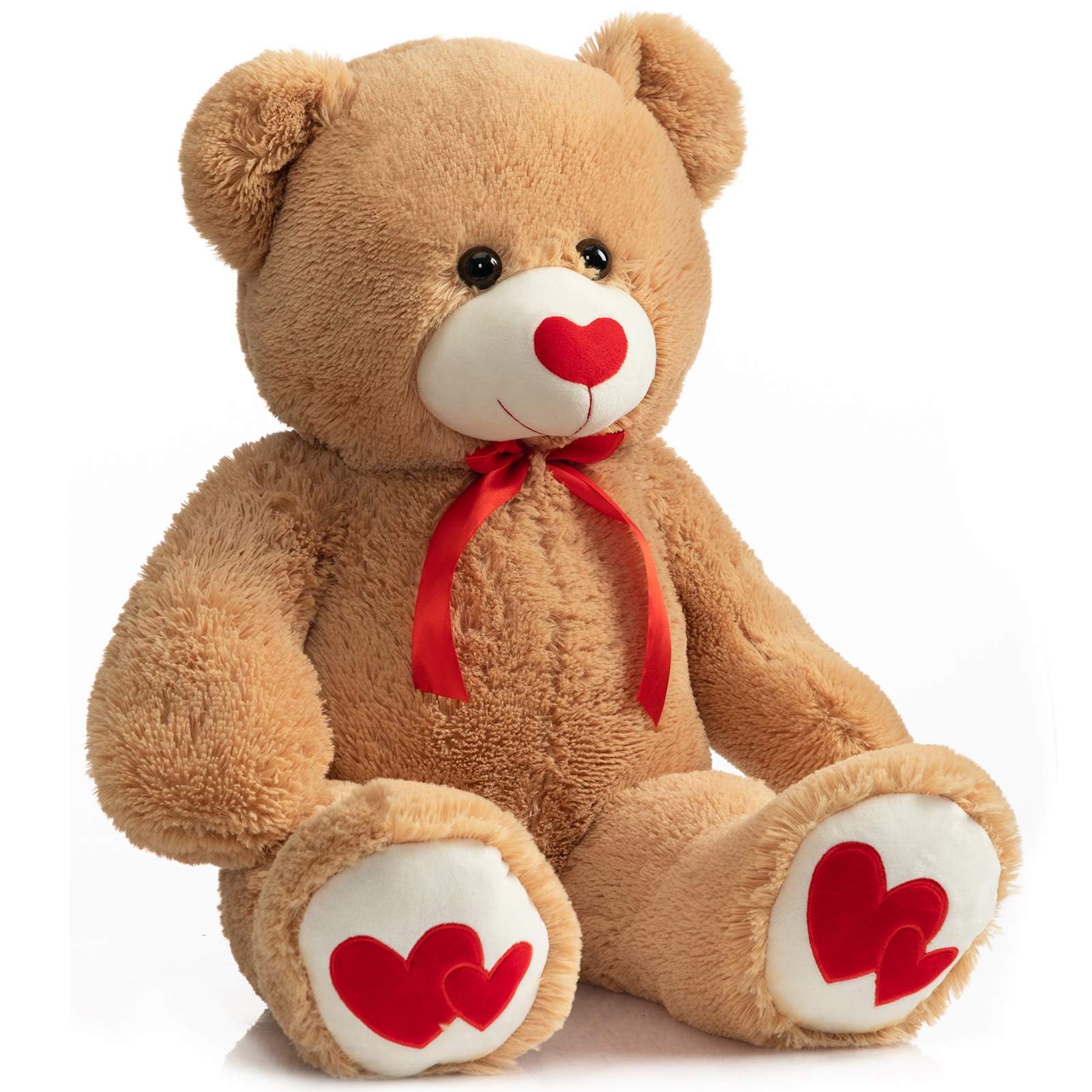 Foto 7 pulgar | Peluche Con Forma De Oso De Peluche Hollyhome, 90 Cm, Con Corazón Rojo - Venta Internacional.