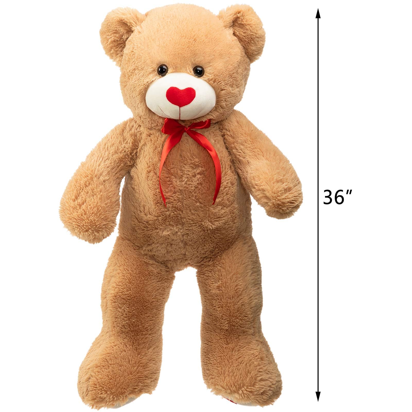 Foto 8 pulgar | Peluche Con Forma De Oso De Peluche Hollyhome, 90 Cm, Con Corazón Rojo - Venta Internacional.
