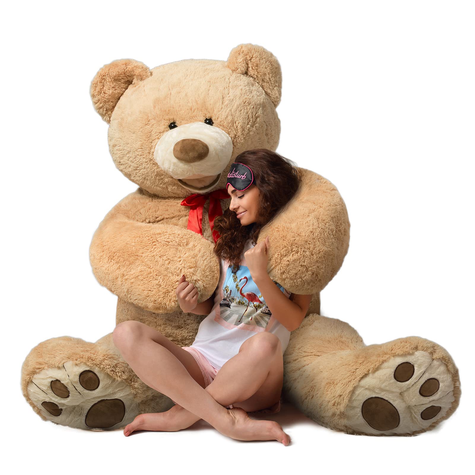 Peluche Gigante De Peluche Teddy Bear Hollyhome, 150 Cm, Color Marrón - Venta Internacional.