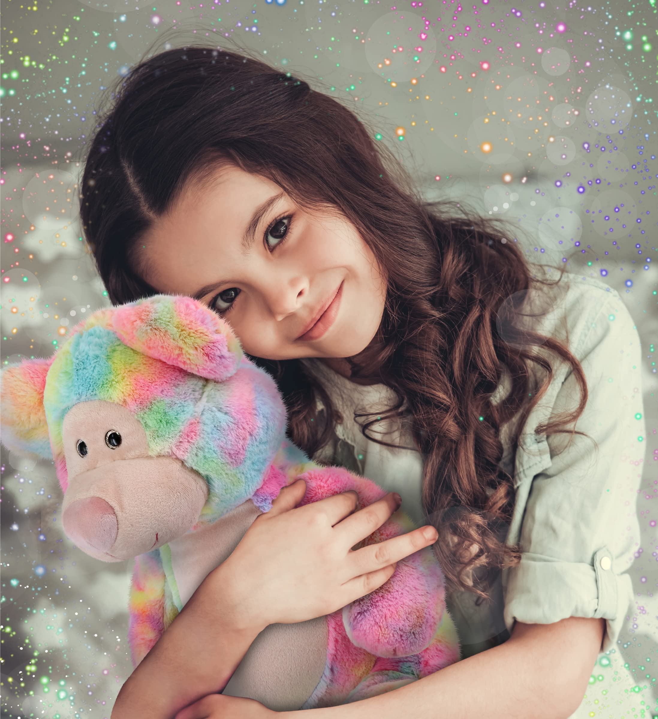 Foto 5 | Peluche De Peluche Dollibu Rainbow Bear De 43 Cm - Venta Internacional.