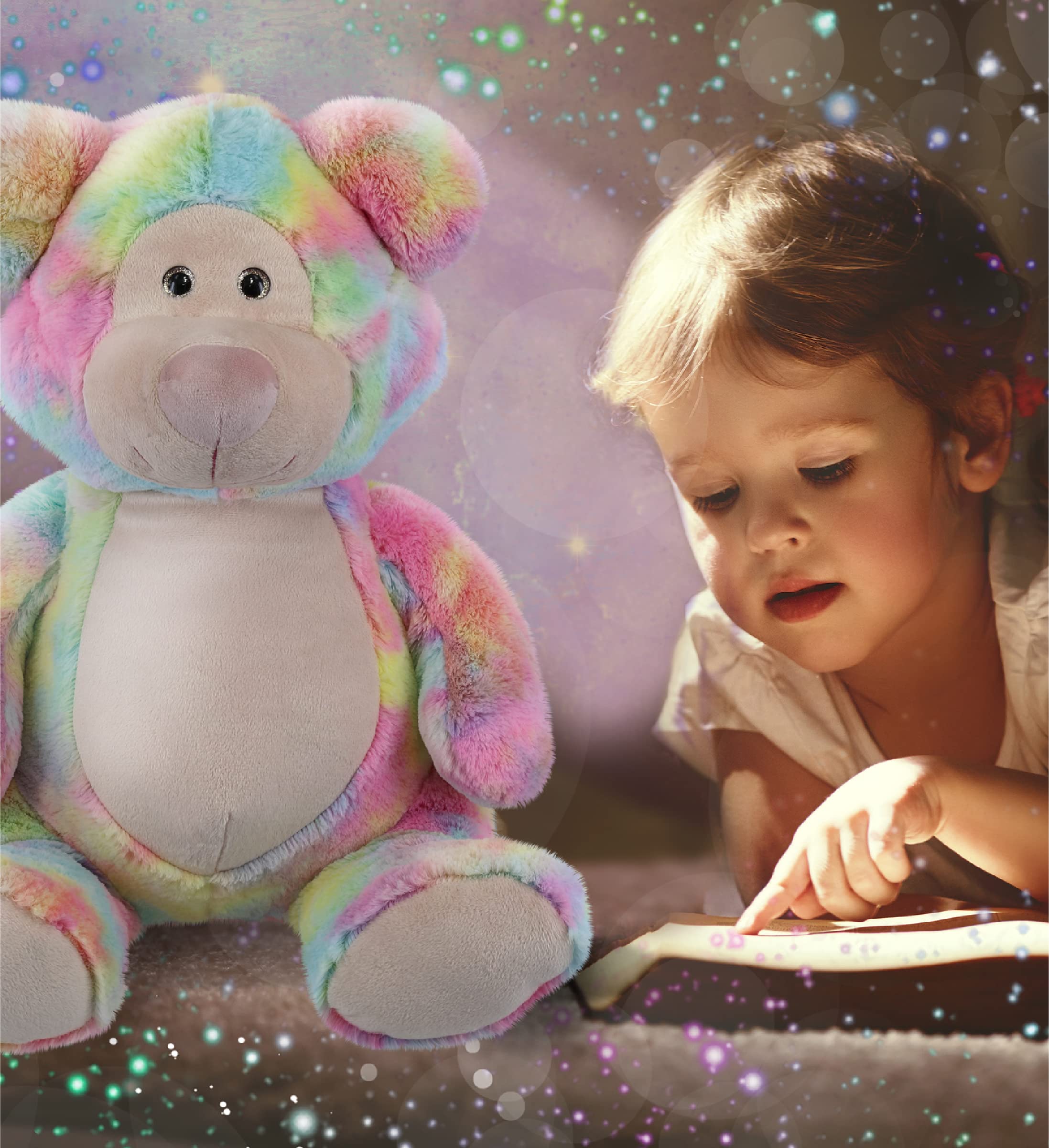 Foto 7 pulgar | Peluche De Peluche Dollibu Rainbow Bear De 43 Cm - Venta Internacional.