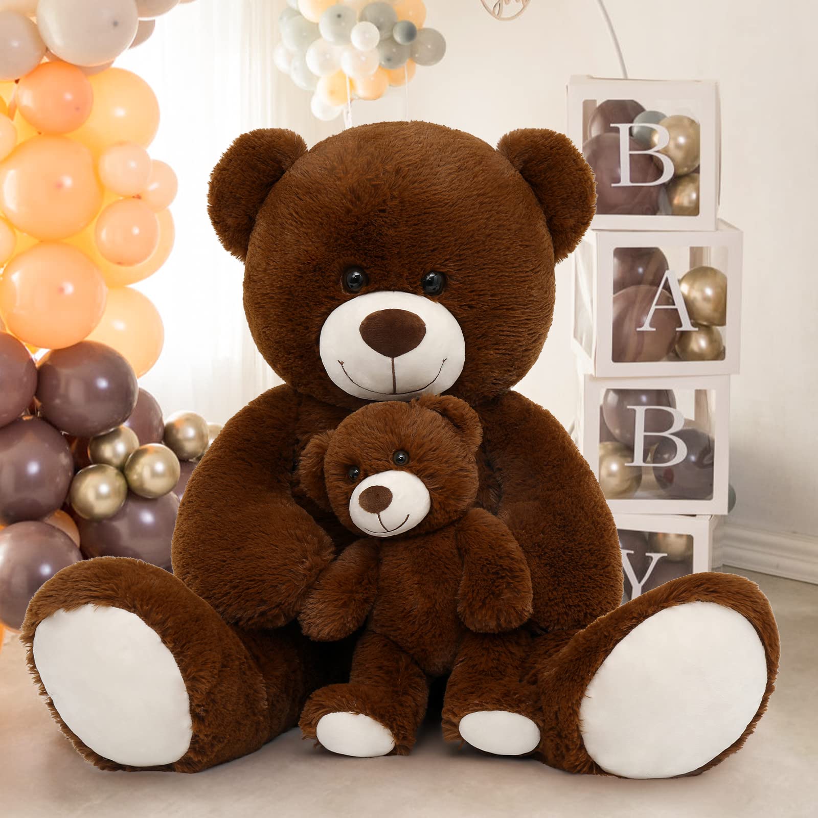 Foto 3 pulgar | Oso De Peluche Morismos Giant Mommy & Baby De 1 M - Venta Internacional.