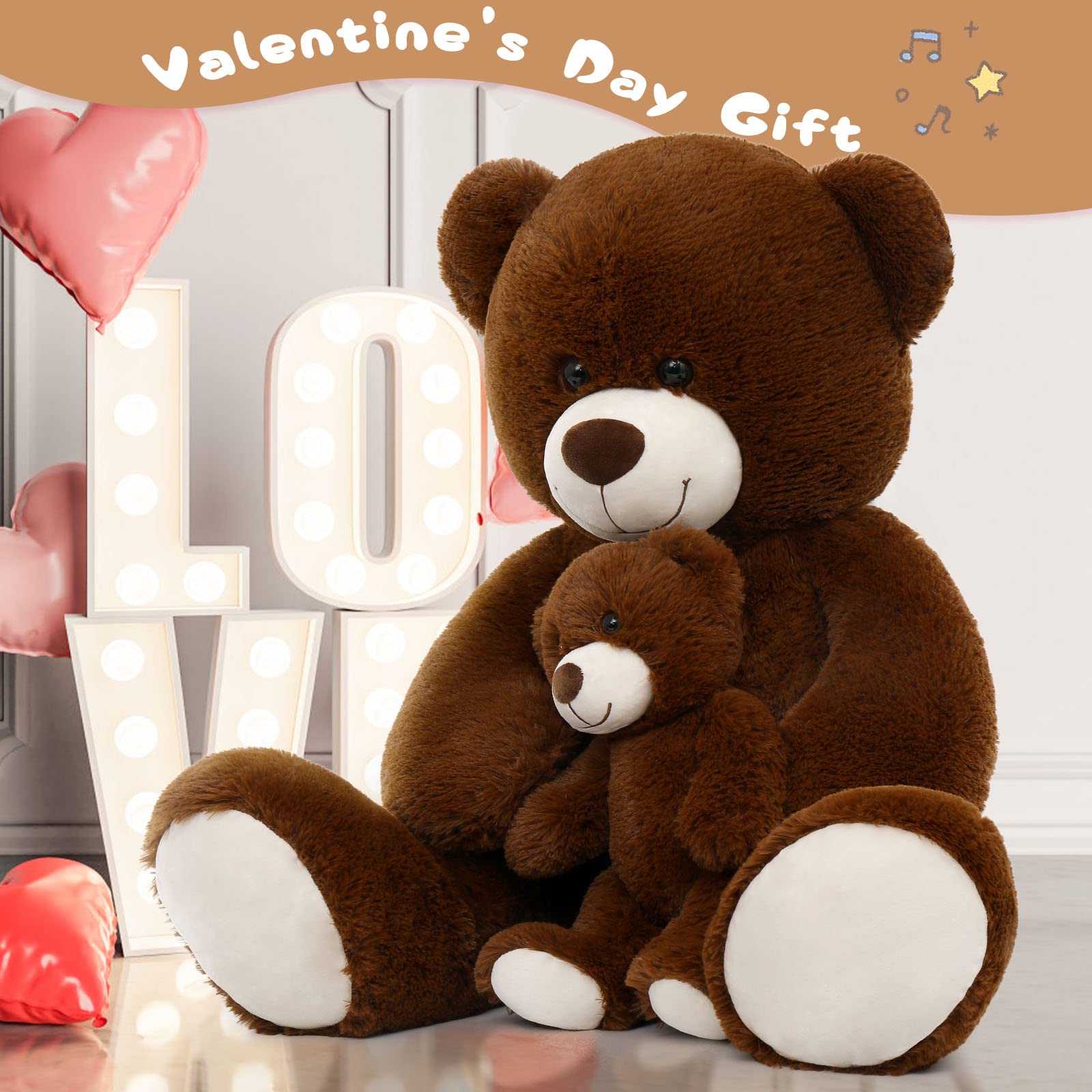Foto 4 pulgar | Oso De Peluche Morismos Giant Mommy & Baby De 1 M - Venta Internacional.