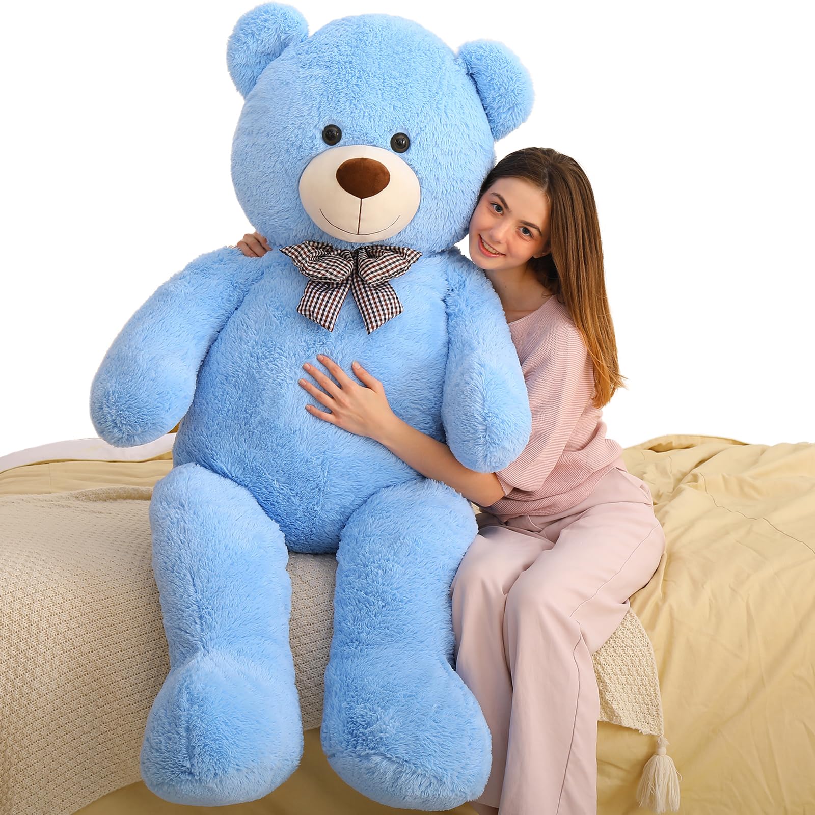 Peluche Gigante Mao Golan De Peluche, 150 Cm, Tamaño Natural, Azul - Venta Internacional.