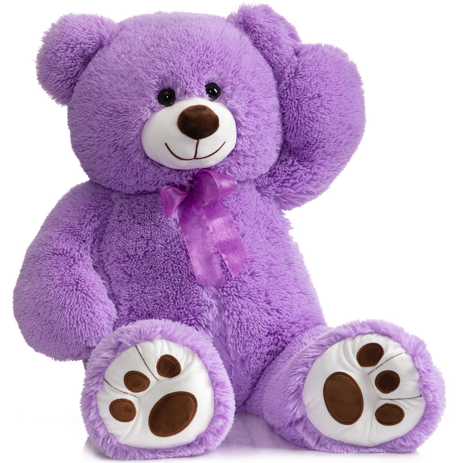 Foto 7 pulgar | Oso De Peluche Gigante Hollyhome De 90 Cm, Color Morado - Venta Internacional.