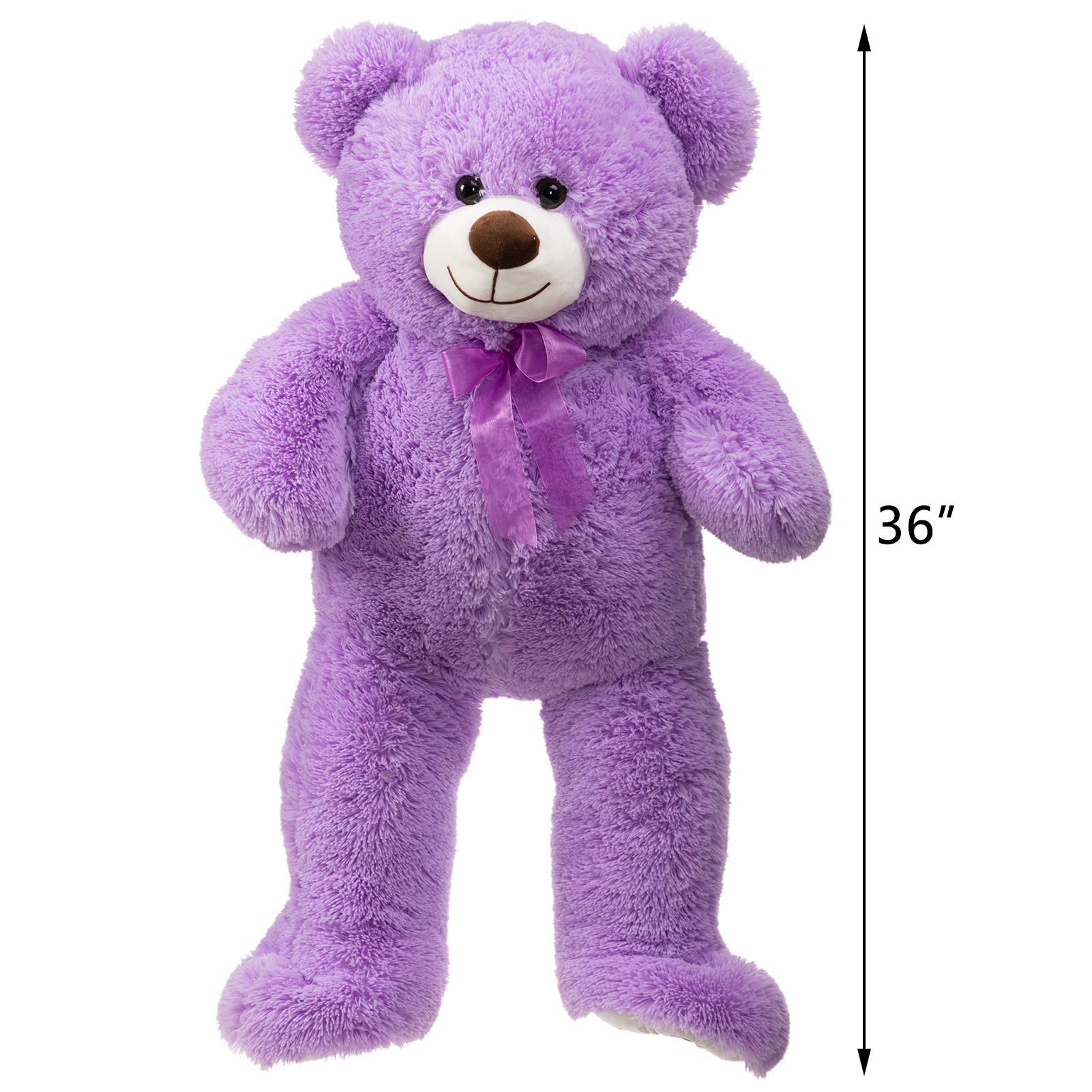 Foto 7 | Oso De Peluche Gigante Hollyhome De 90 Cm, Color Morado - Venta Internacional.
